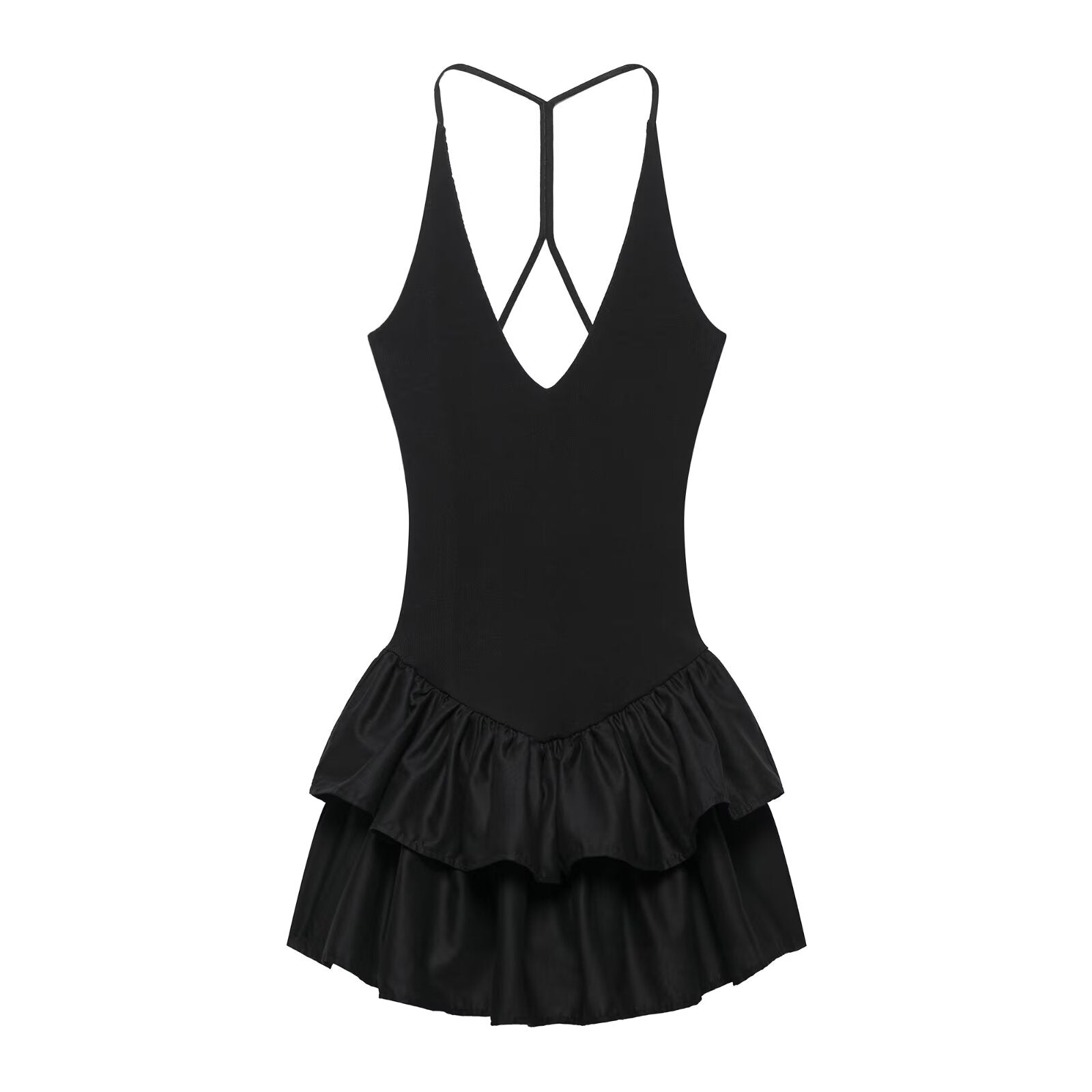 Women Clothing Spring Slim Fit Slimming Casual Sling Strap Sexy Dress