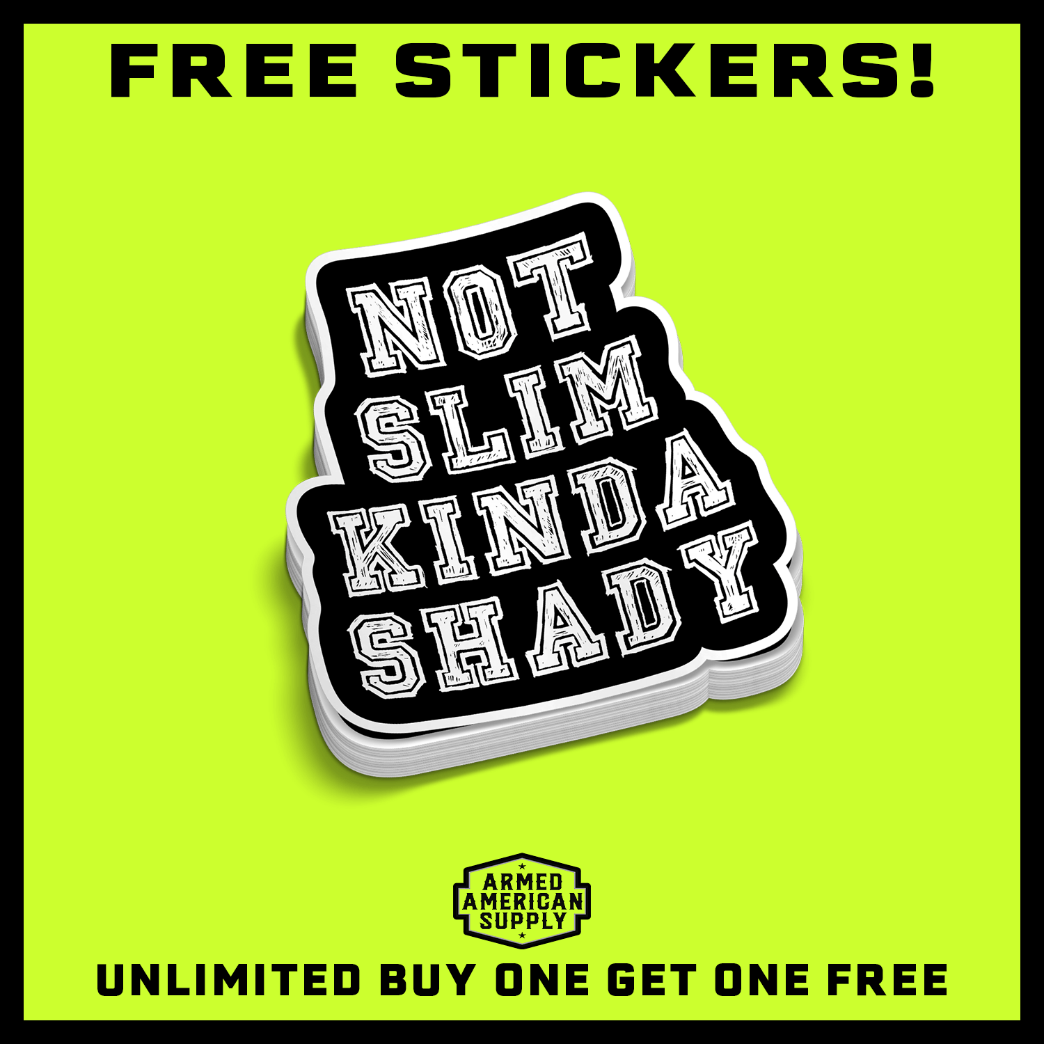 Slim Shady - Hard Hat Decal
