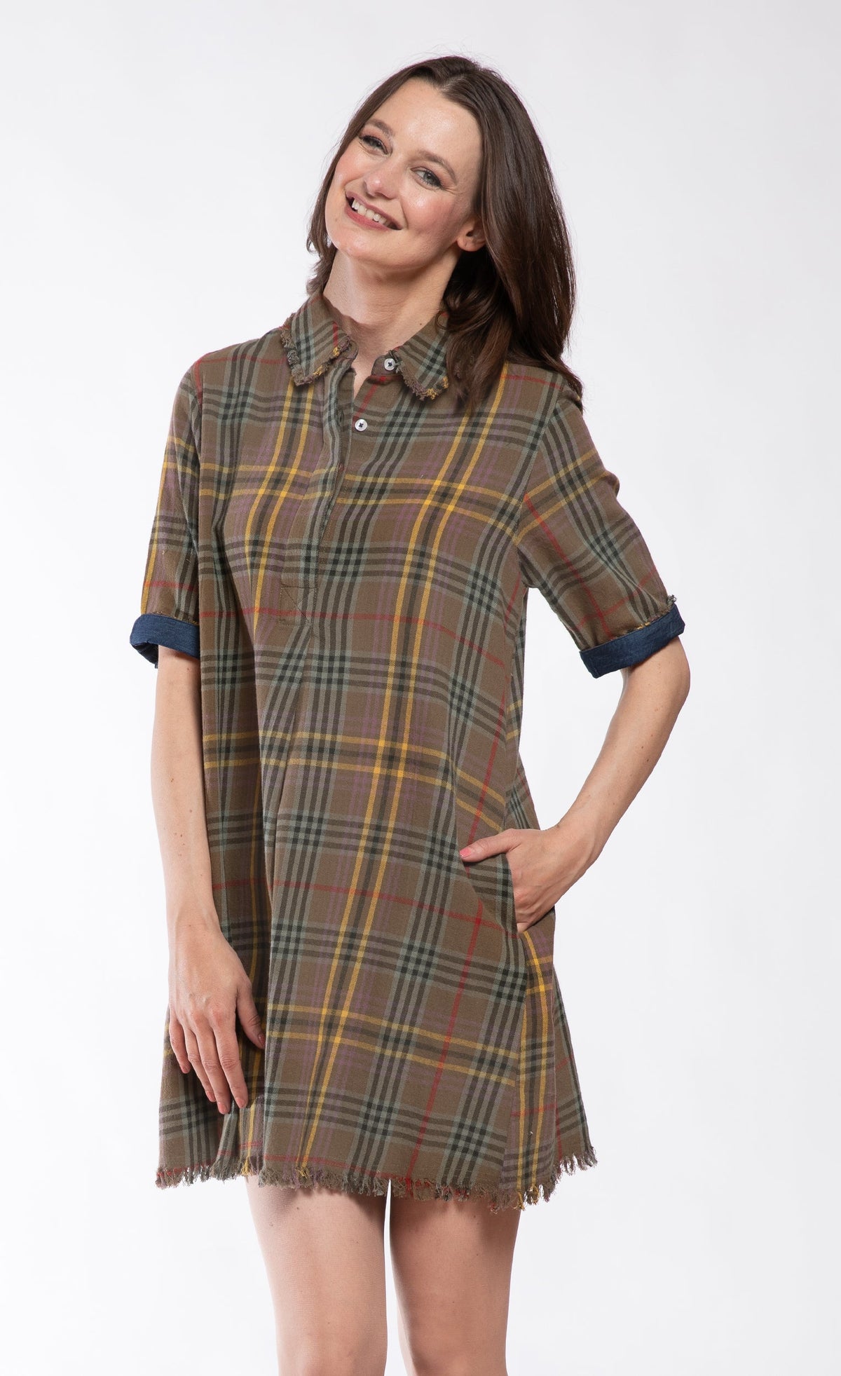 Chatham Dress Yarn-Dyed Tartan Plaid