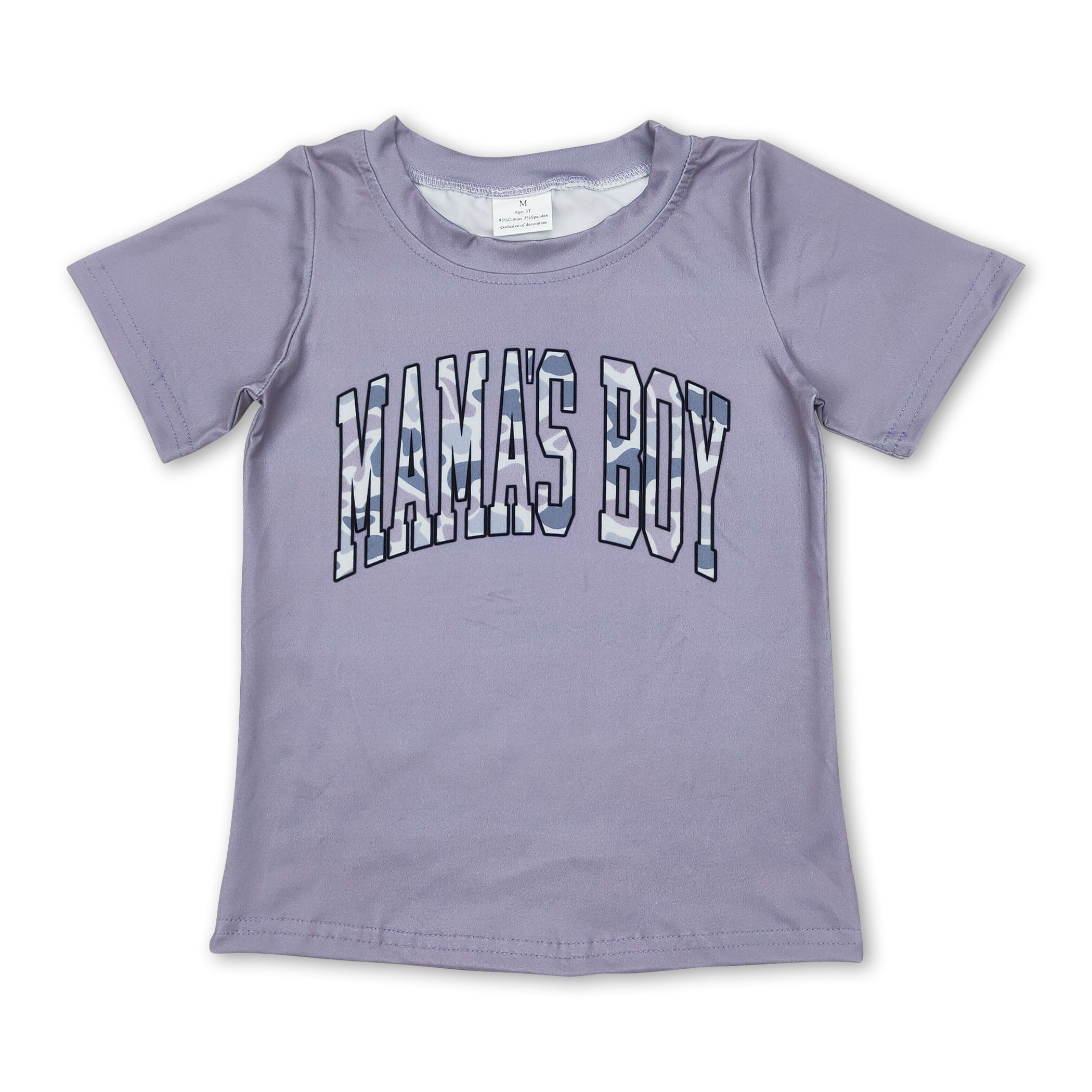 Short sleeves grey camo mama&