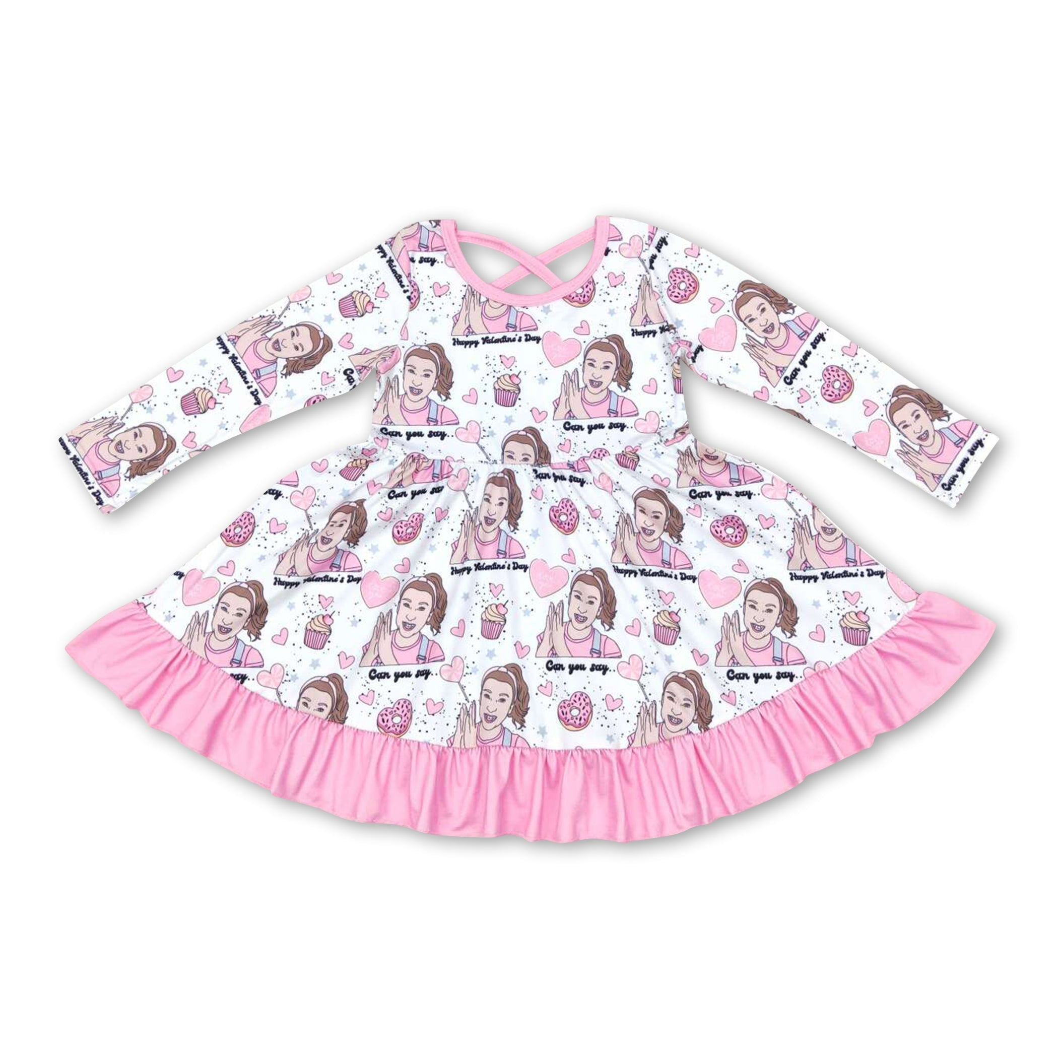 Donut lollipop teacher baby girls valentine&