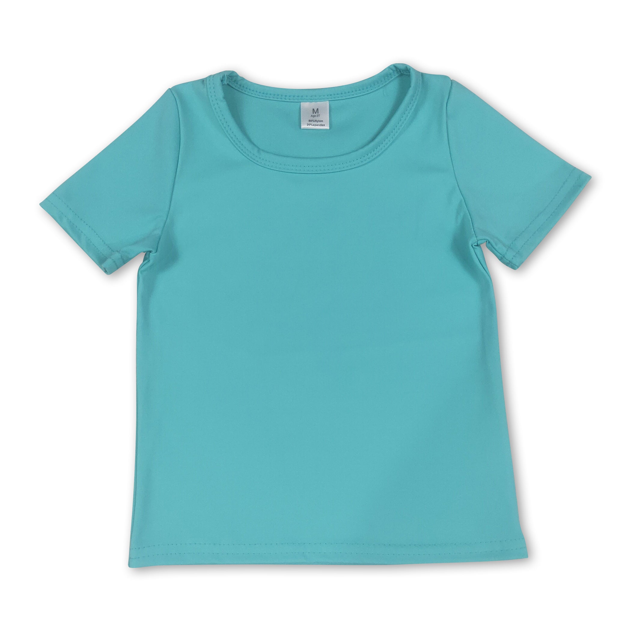 Short sleeves aqua kids girls summer yoga active top
