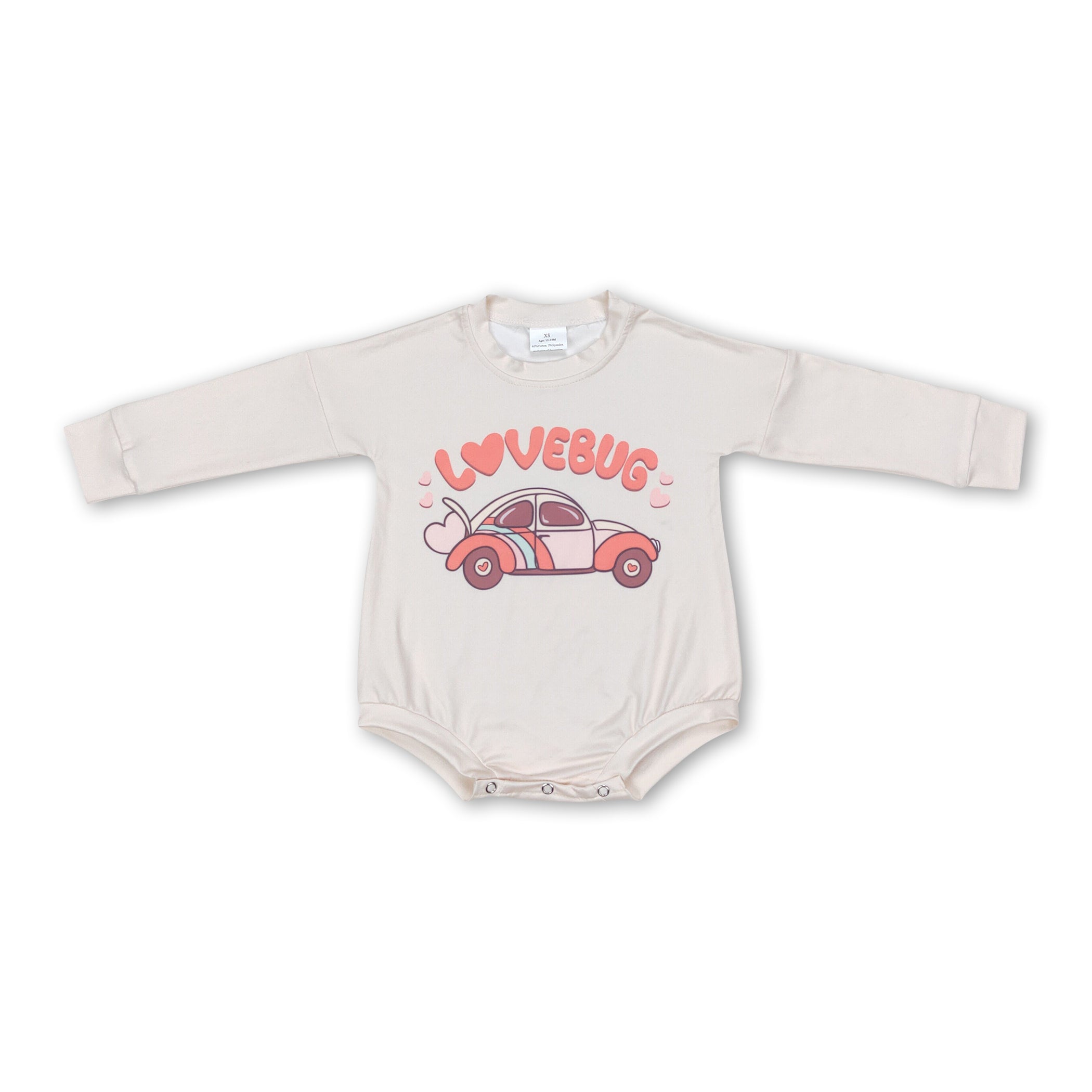 Lovebug heart heart car baby girls valentine&
