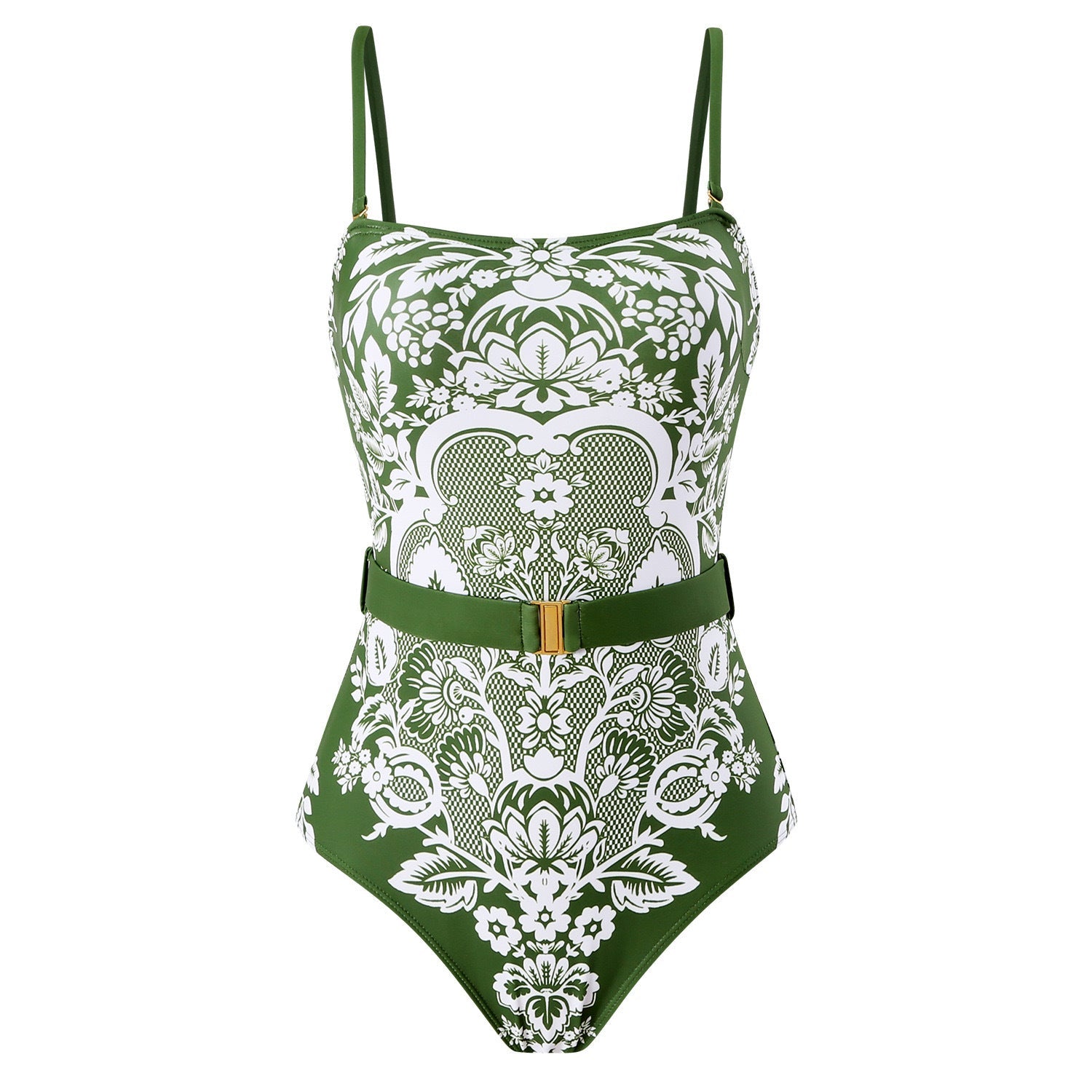 Push Up Belly Covering Sexy High Waist Bikini Split Swimsuit Set Chiffon Dress