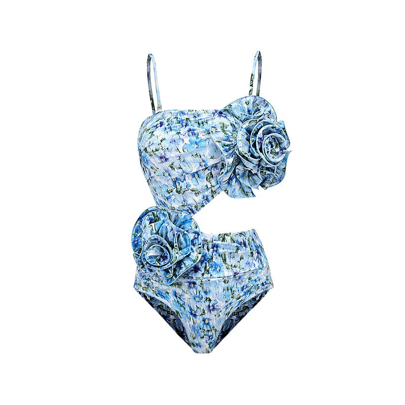 Floral Decoration Or Hollow Out Cutout out Swimsuit Women Clothing Wrap