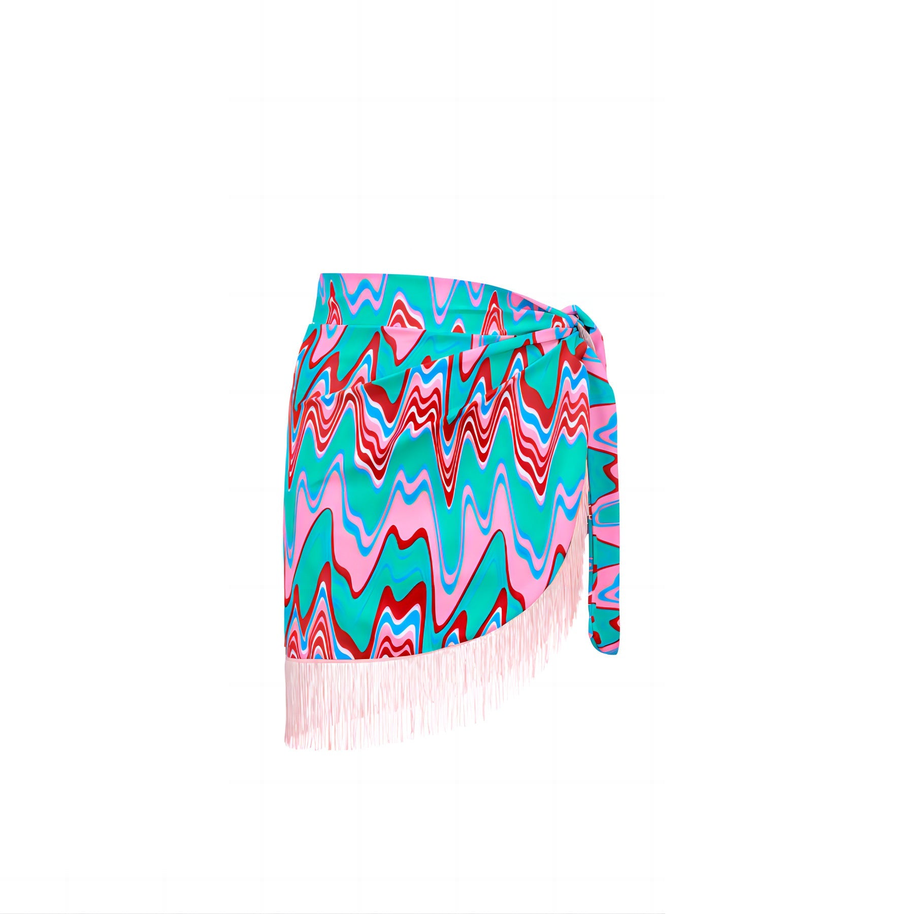 Spring Sexy Swimsuit Women Conservative Printed Swimsuit Wrap Skirt Set