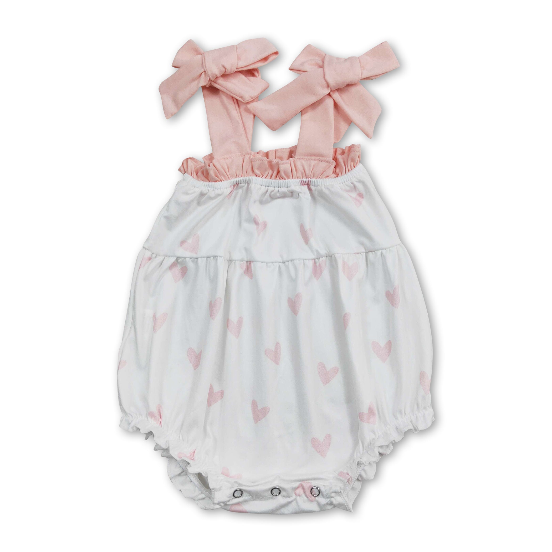 Suspender pink heart baby girls valentine&