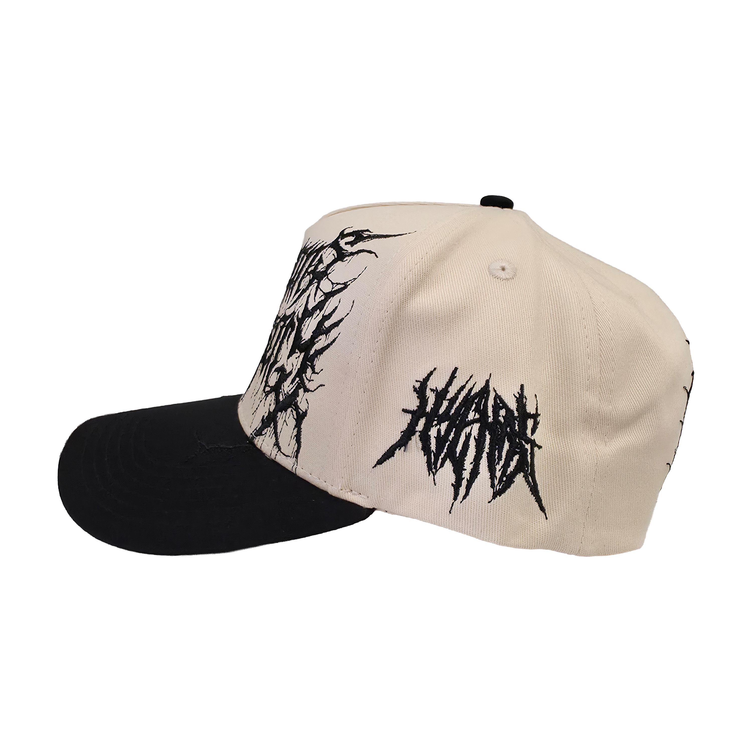 Black Roaming Hat by Any Means Necessary Clothing, stylish wide-brim hat with adjustable strap and casual design.