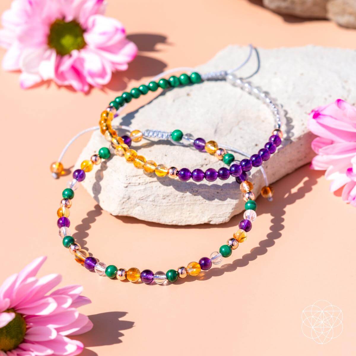 Conscious Items Destiny Maker Powerhouse anklet set featuring multiple silver-toned anklets with intricate chain designs.