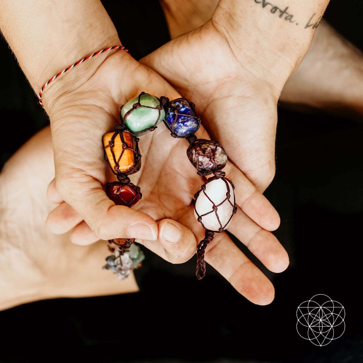 Colorful 7 Chakra Healing Tassel home decoration with vibrant beads and tassels, designed for positive energy and spiritual harmony.