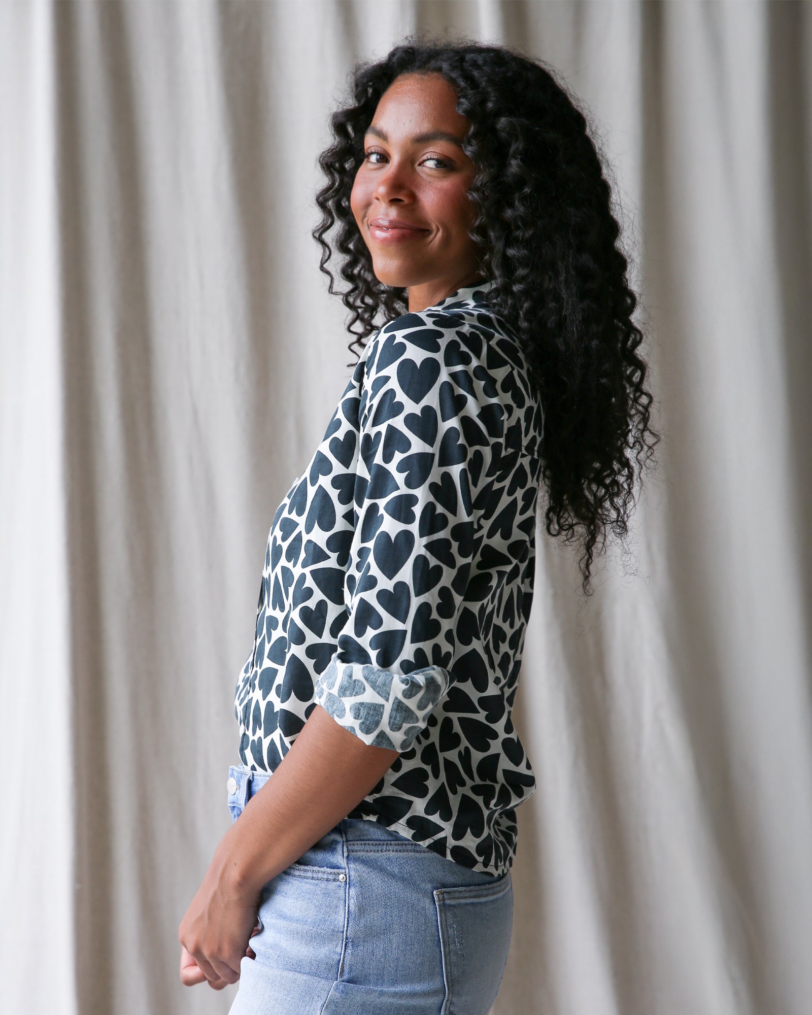 Downeast More Love Top, casual women&