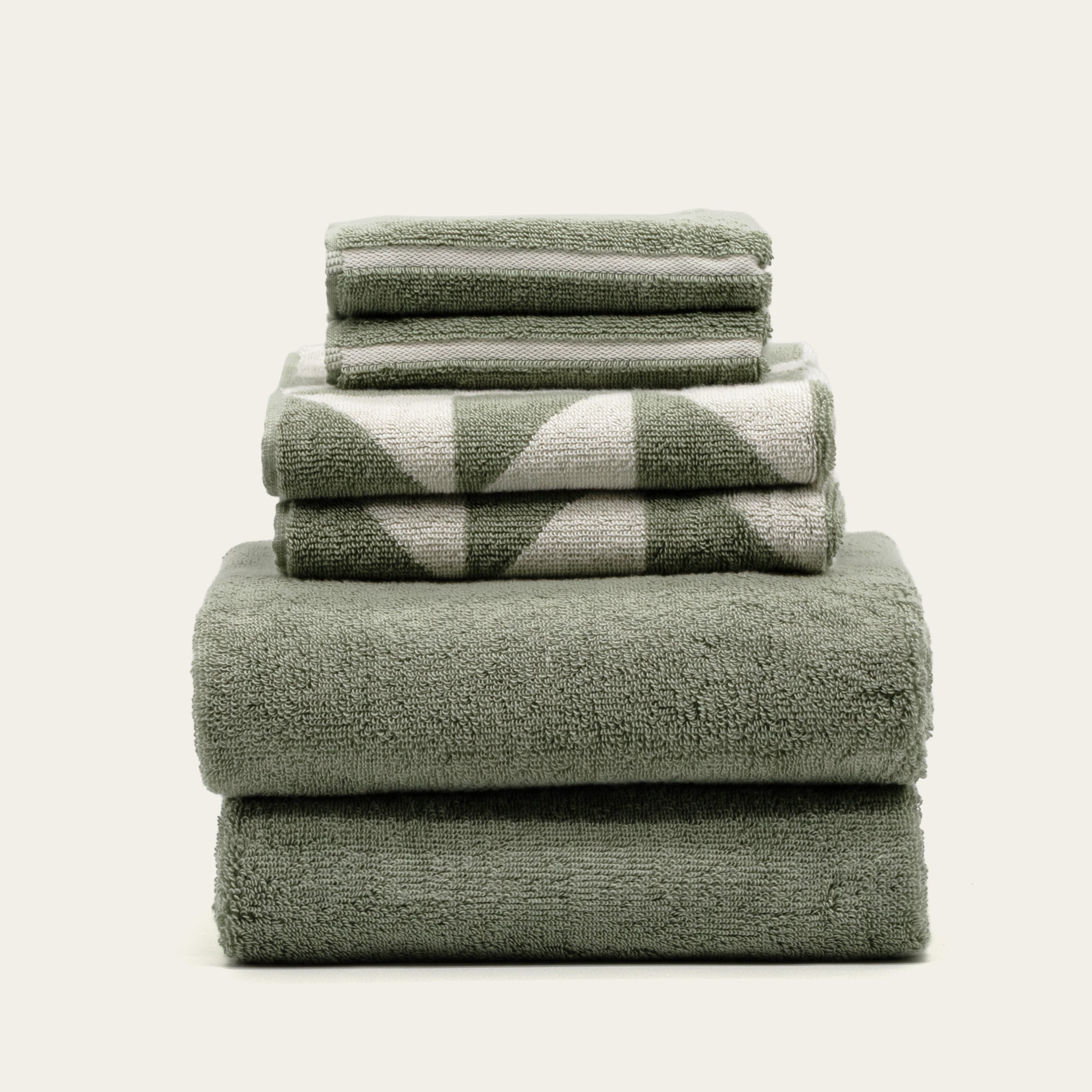 Set of two Italic Umbra Australian Cotton Bath Towels with soft, plush texture and neutral color for luxurious home bathroom use.