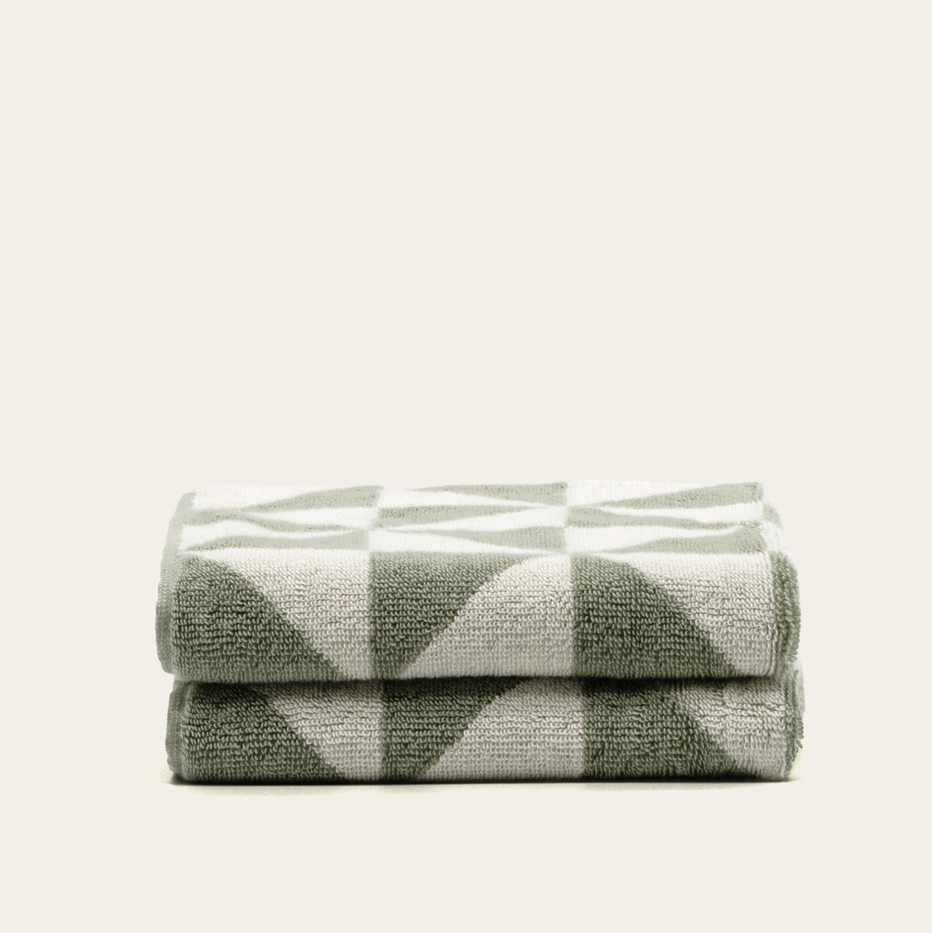 Set of Umbra Australian Cotton Hand Towels by Italic featuring soft, absorbent white towels with subtle woven texture for bathroom use.