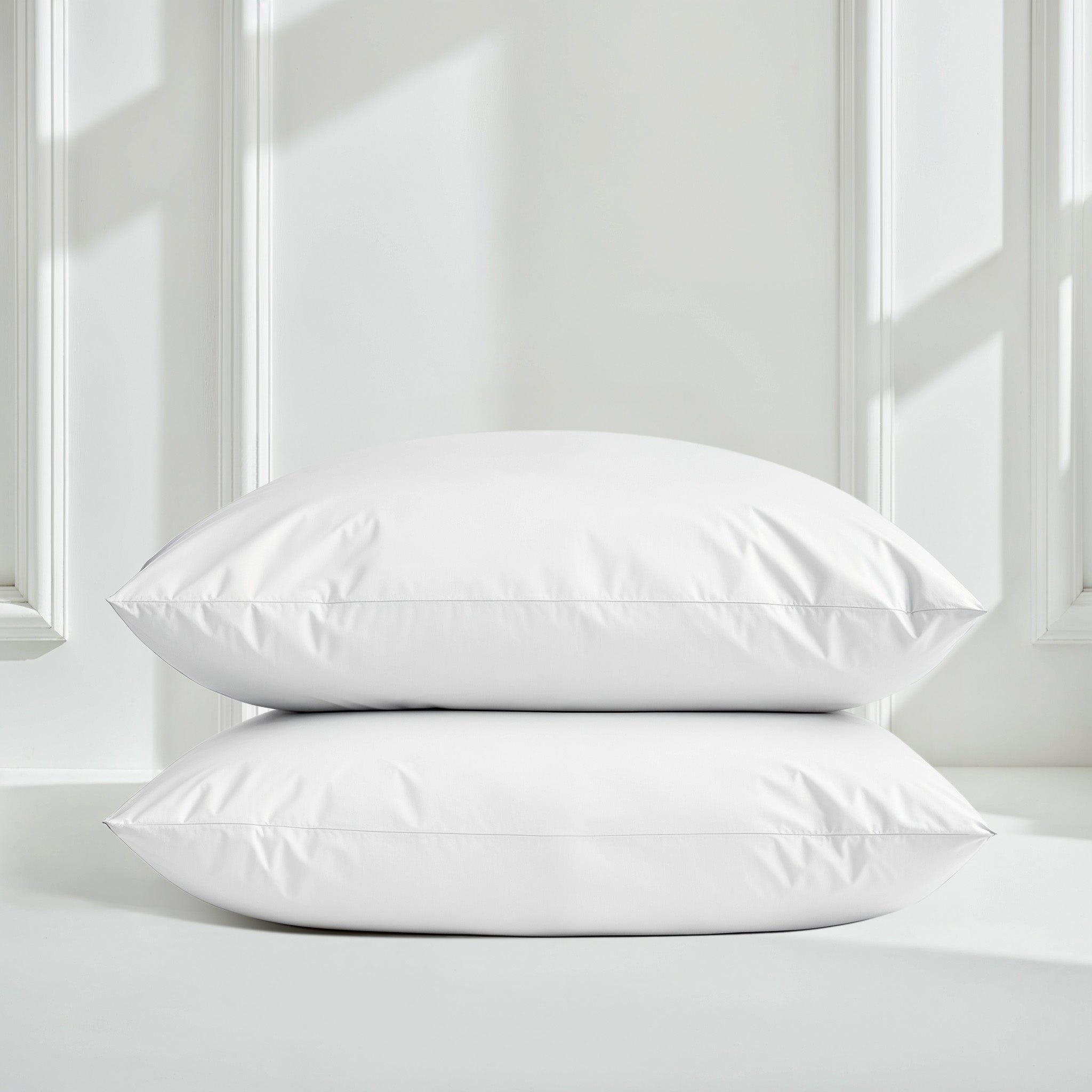 Italic Luxe Australian Sateen Sheet Set for bed, featuring smooth, shiny sateen fabric in a cozy, elegant home bedroom setting.