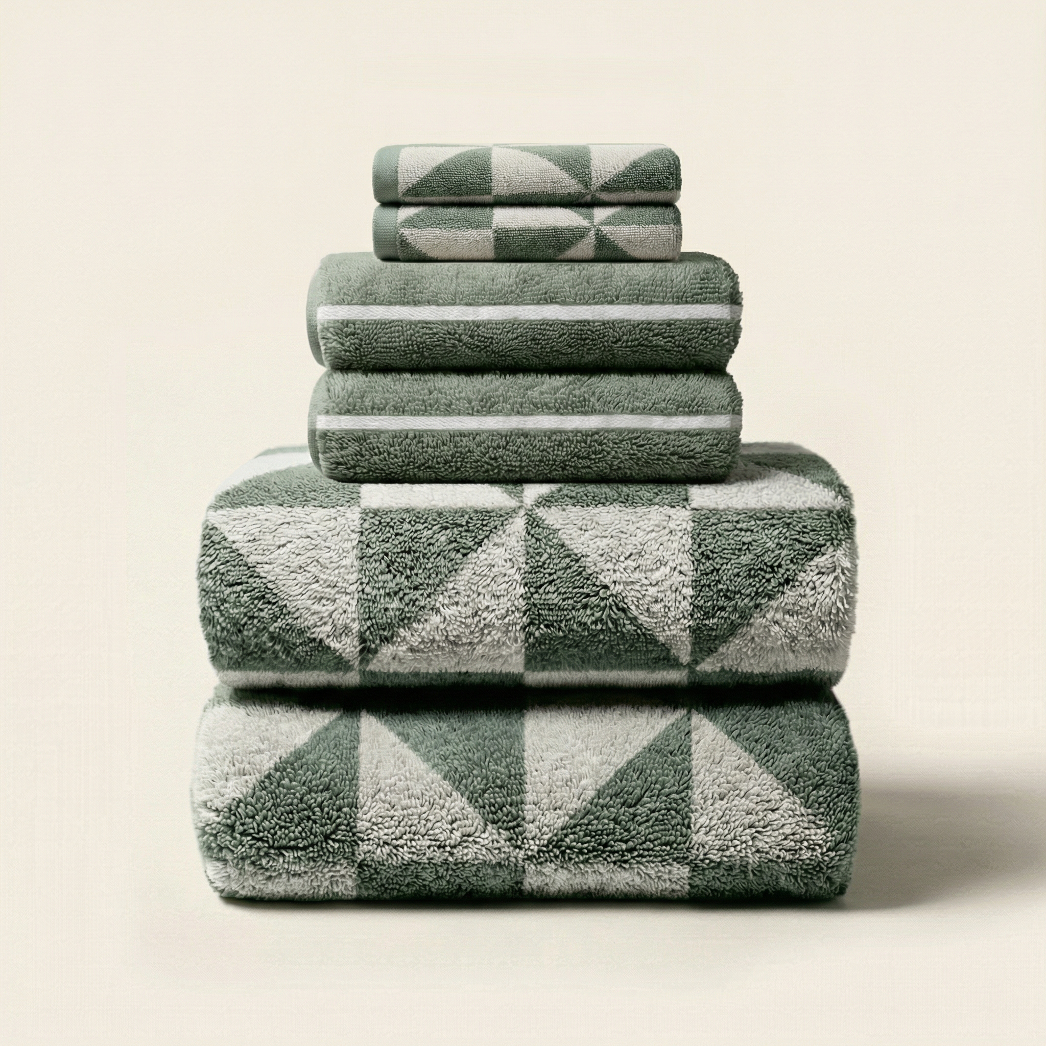 Elegant Deia Australian cotton towel set by Italic featuring soft, plush fabric with a stylish luxe design for home use.