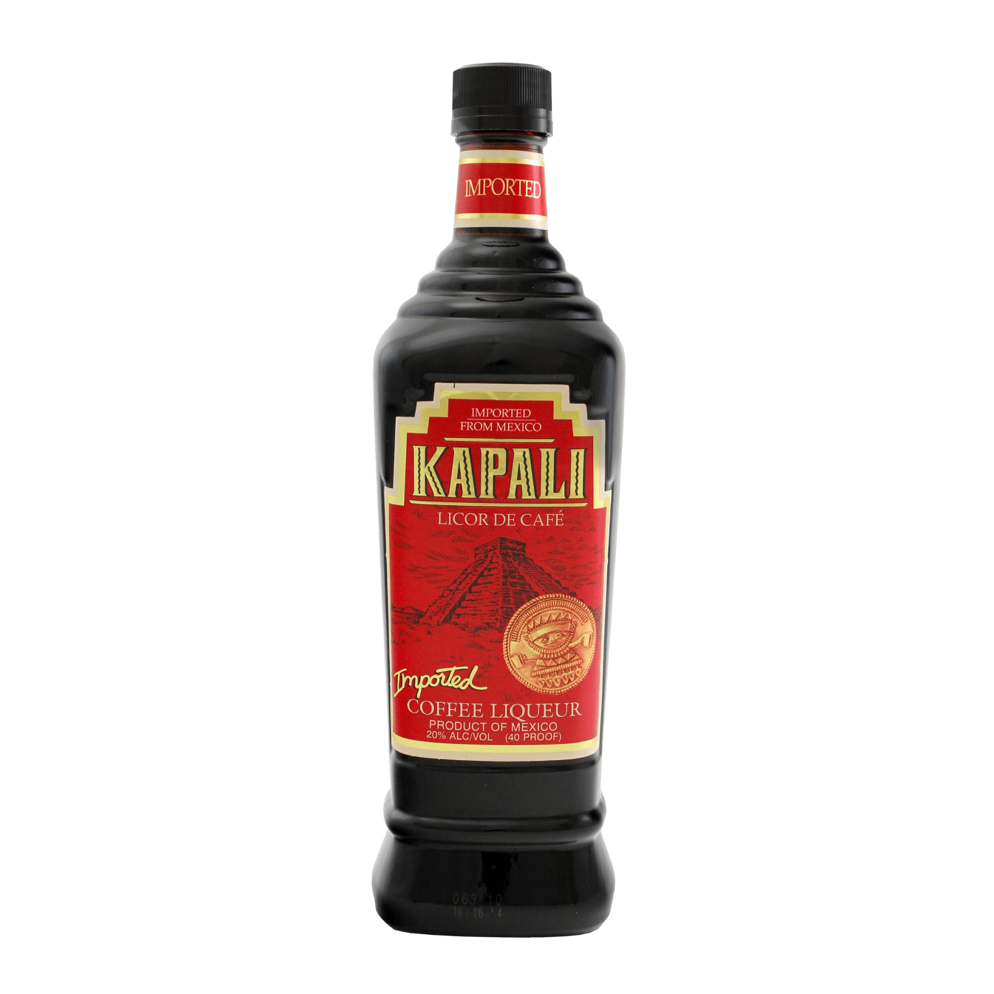 Bottle of Liquor Geeks Kapali Coffee Liqueur, 750ml, with dark coffee color and label featuring coffee beans and brand logo.