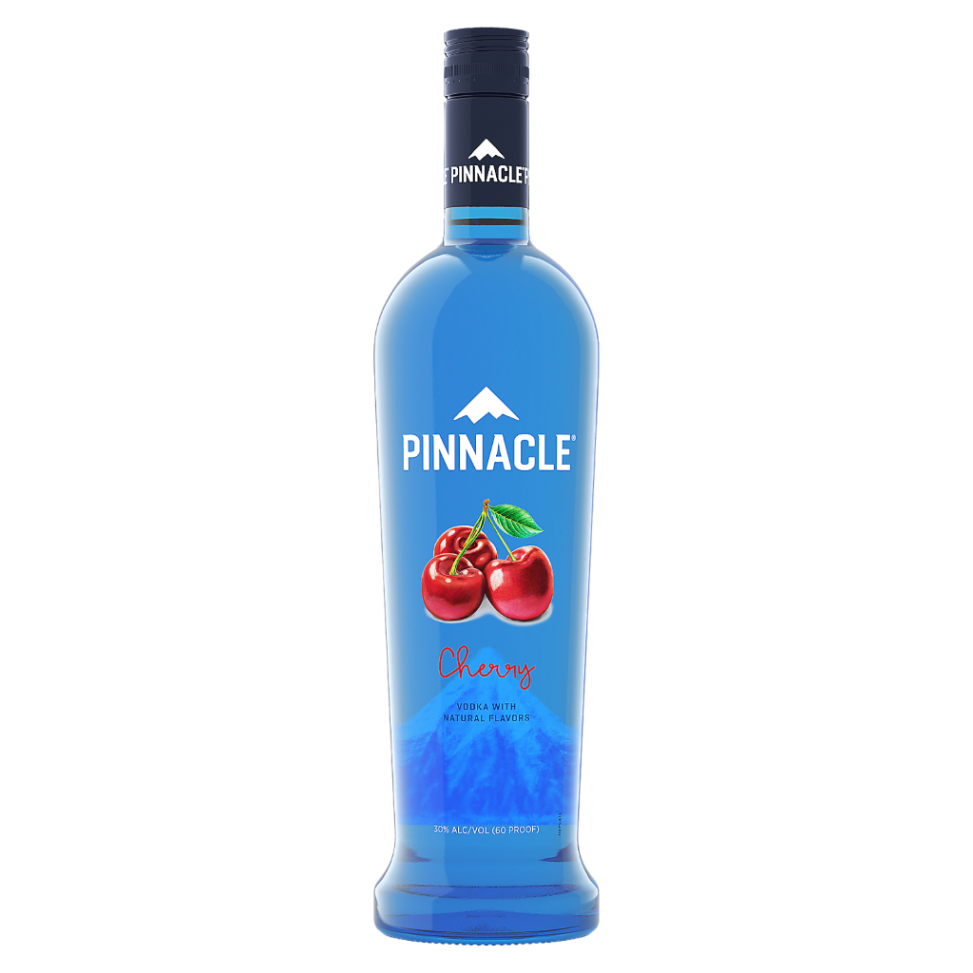 Pinnacle Cherry Flavored Vodka bottle from Liquor Geeks, 750ml, with bright cherry flavor label and clear glass bottle.