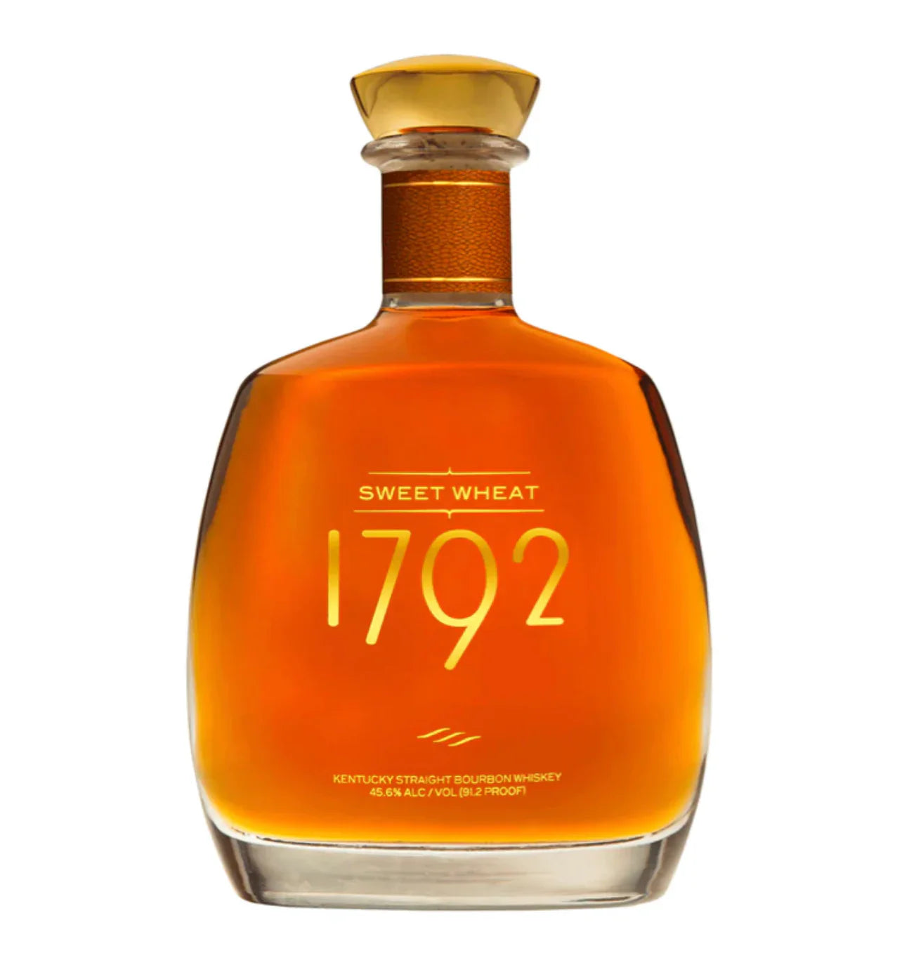 Bottle of Liquor Geeks 1792 Straight Bourbon Sweet Wheat Whiskey in 750ml bottle, with label visible.