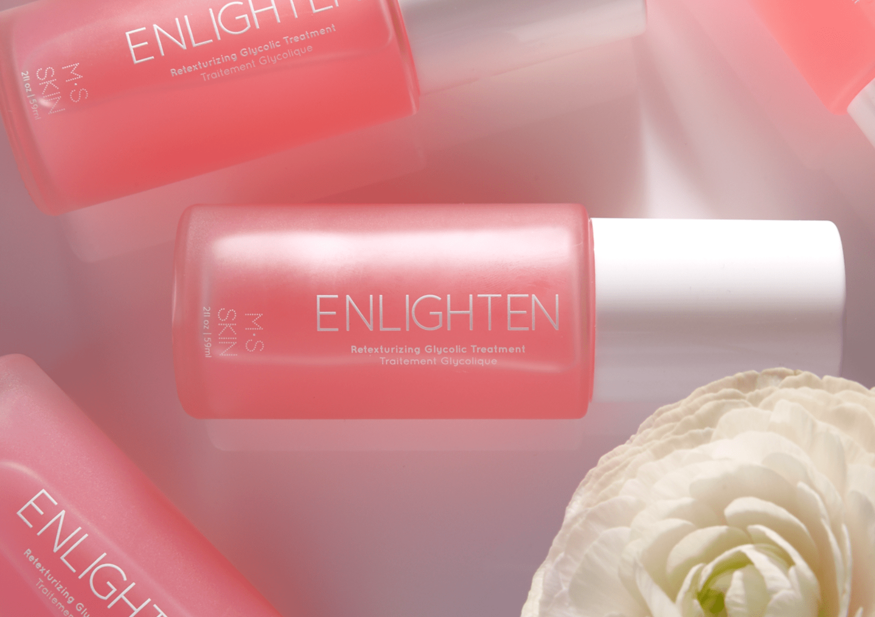 M.S Skincare Enlighten facial care product with sleek packaging, designed to improve skin brightness and clarity.