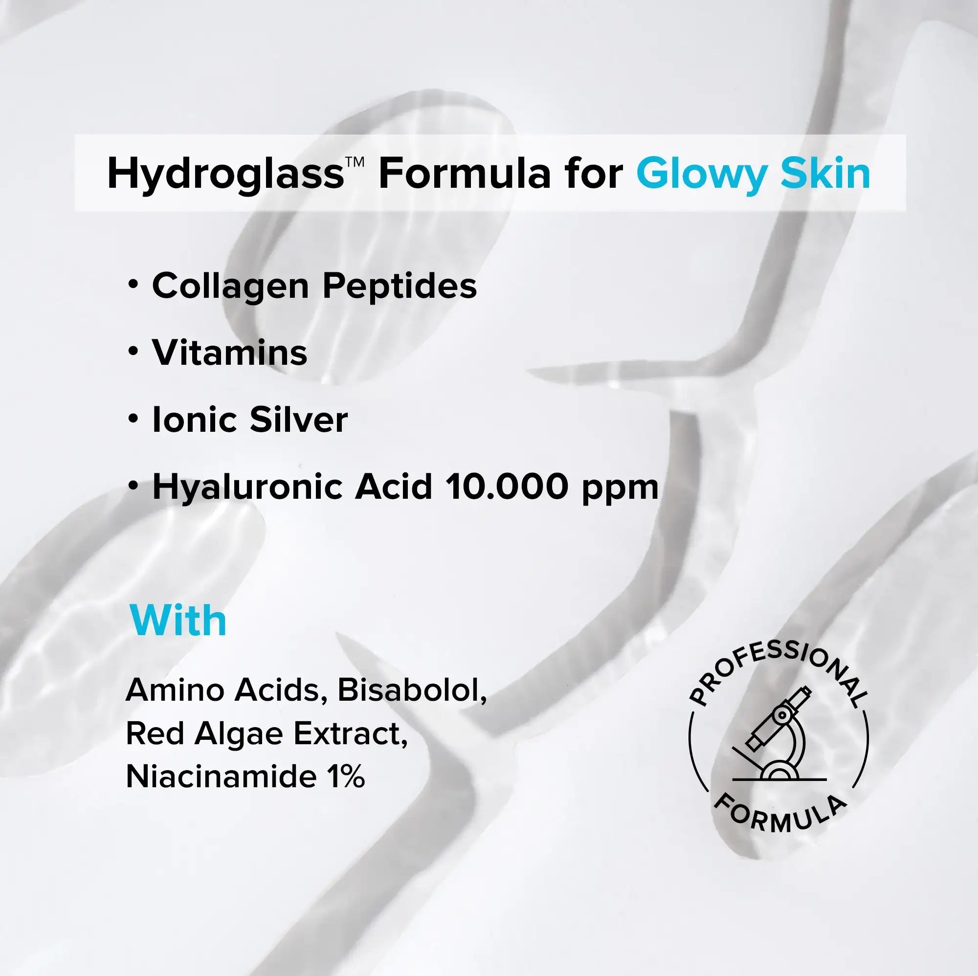 Maree Hydrogel Collagen Face Mask covering facial skin with a soothing, translucent hydrogel sheet for skincare.