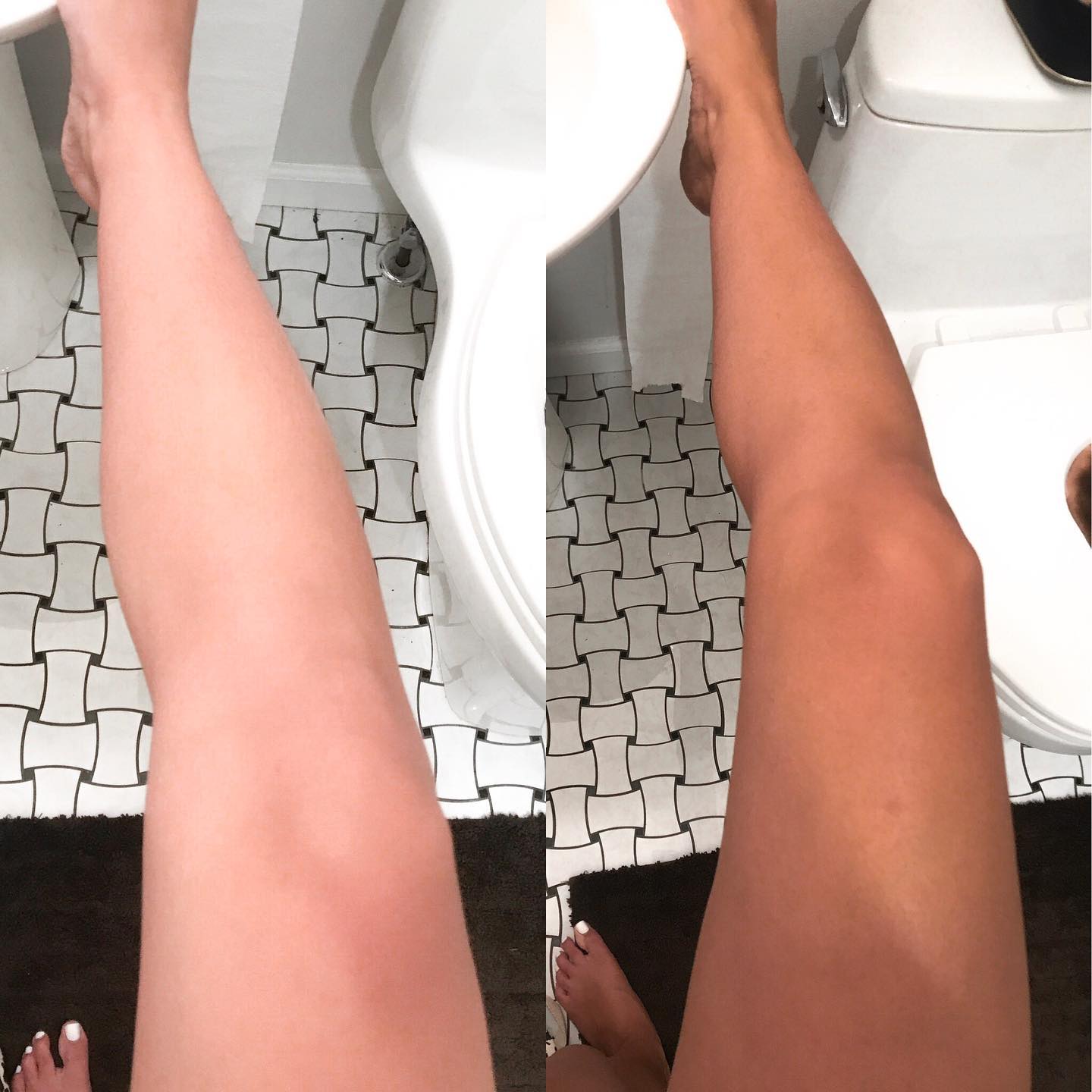 Rose Gold Sunless Rapid Rinse Self Tanning Mousse in dark neutral bronze whipped foam for an even, natural tan application.