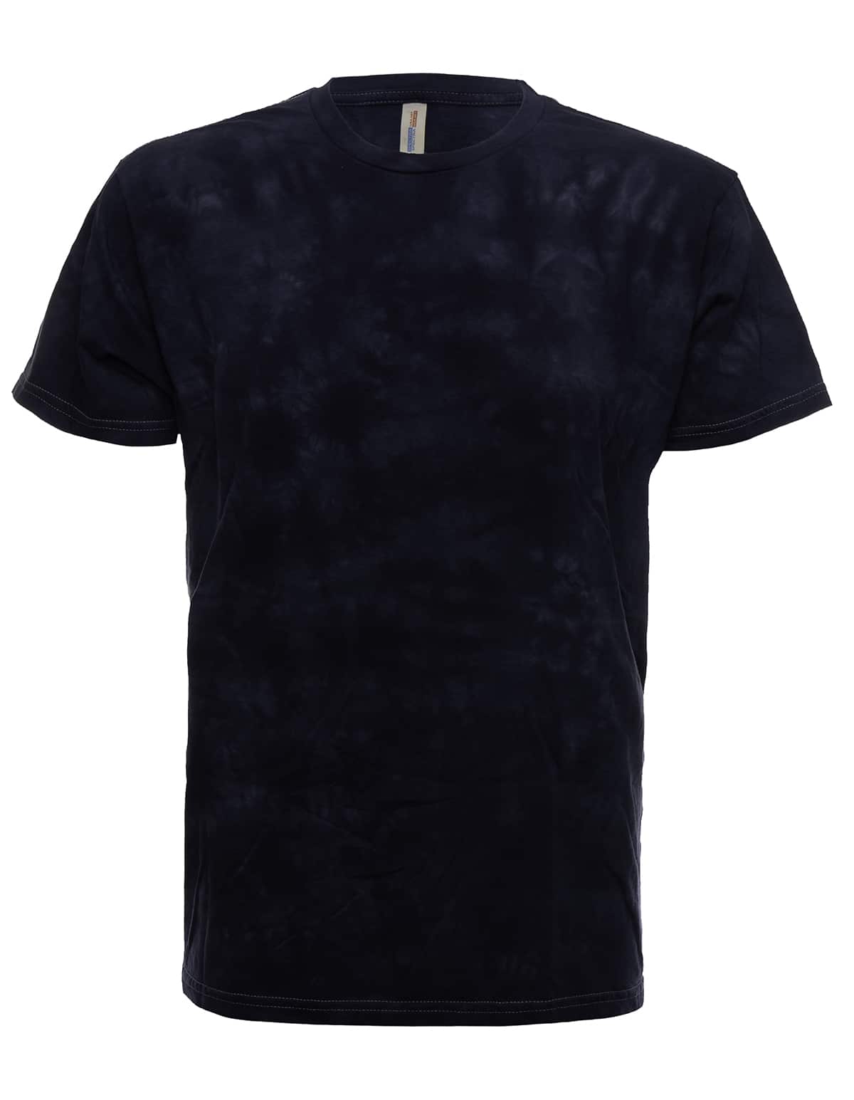 SpectraUSA Cloud Wash Ocean tie-dye T-shirt with front view, showcasing vibrant blue and white cloud pattern on soft cotton tee
