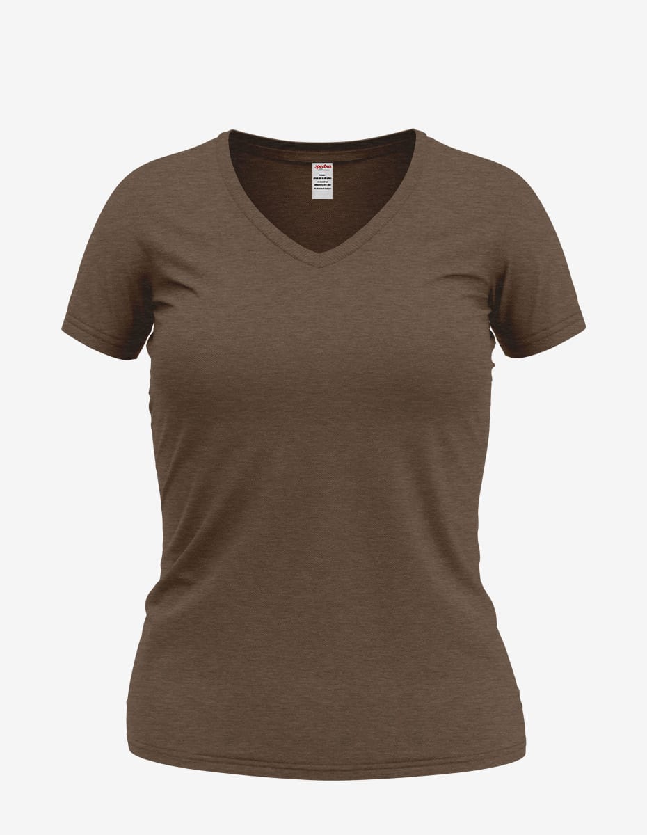 Brown heather Wonder V-Neck women&