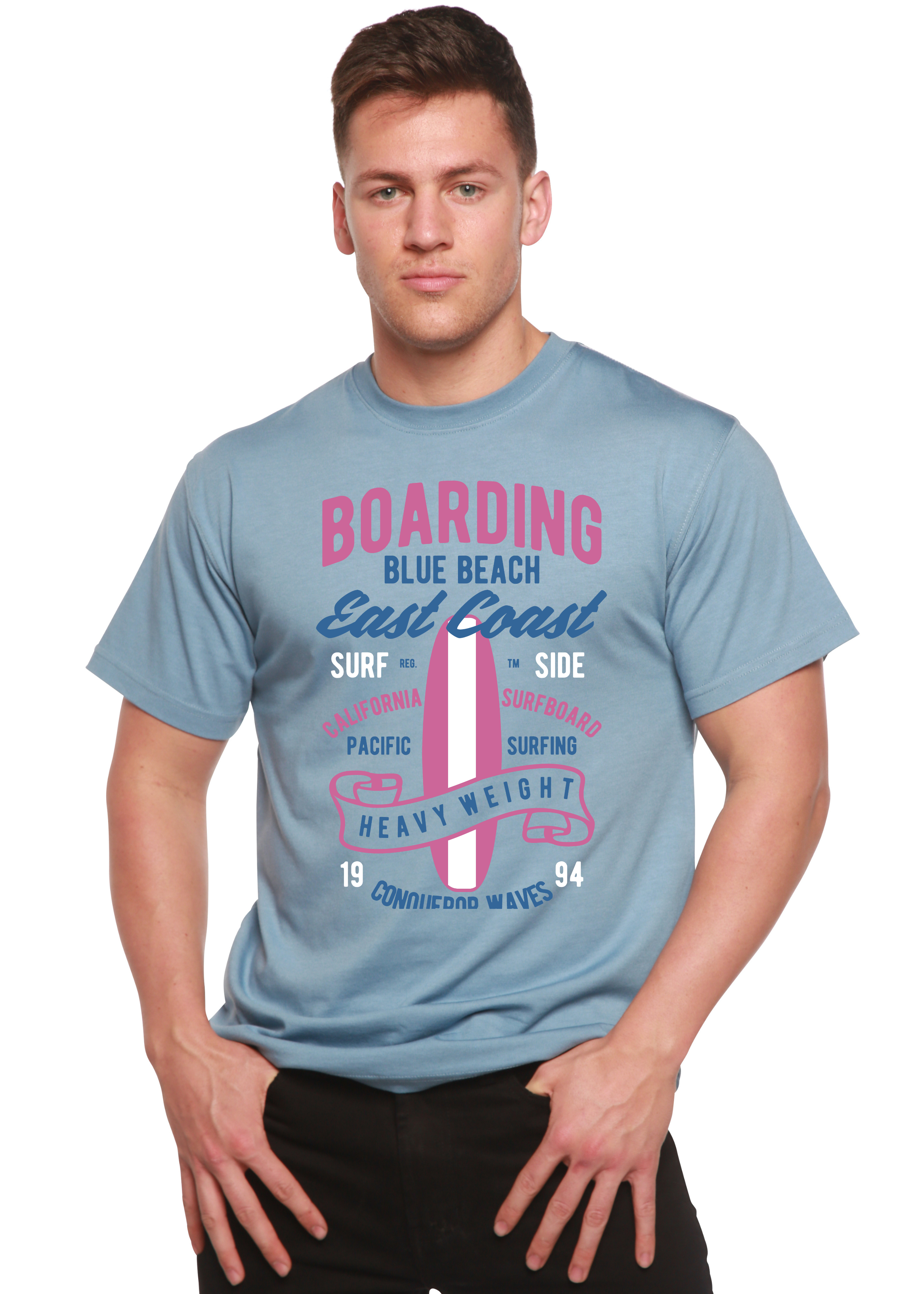 Spun Bamboo Boarding Blue Beach Men&
