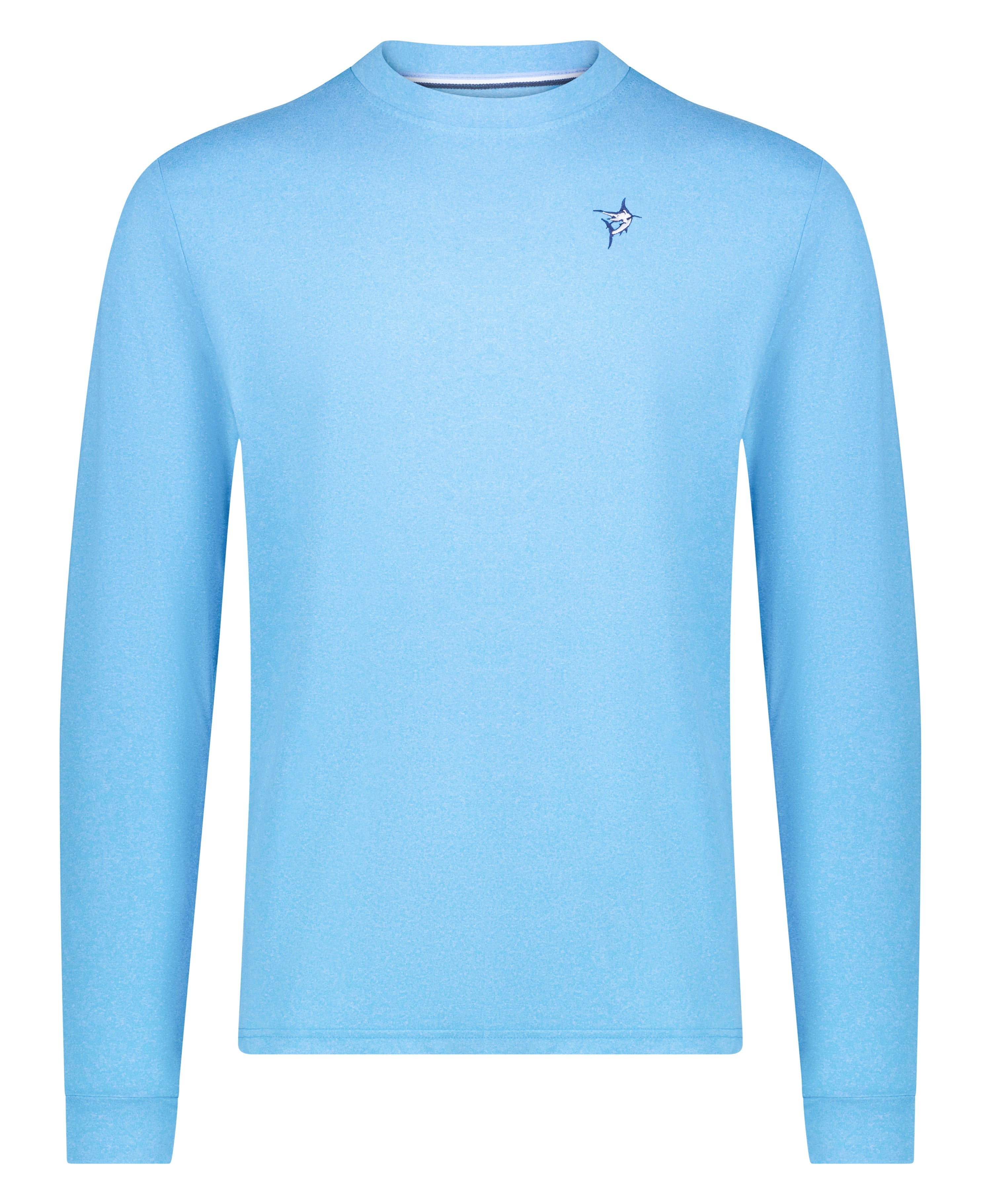 White Water Life Dockside Performance long sleeve shirt displayed flat with logo visible, ideal for outdoor activities and sun protection.