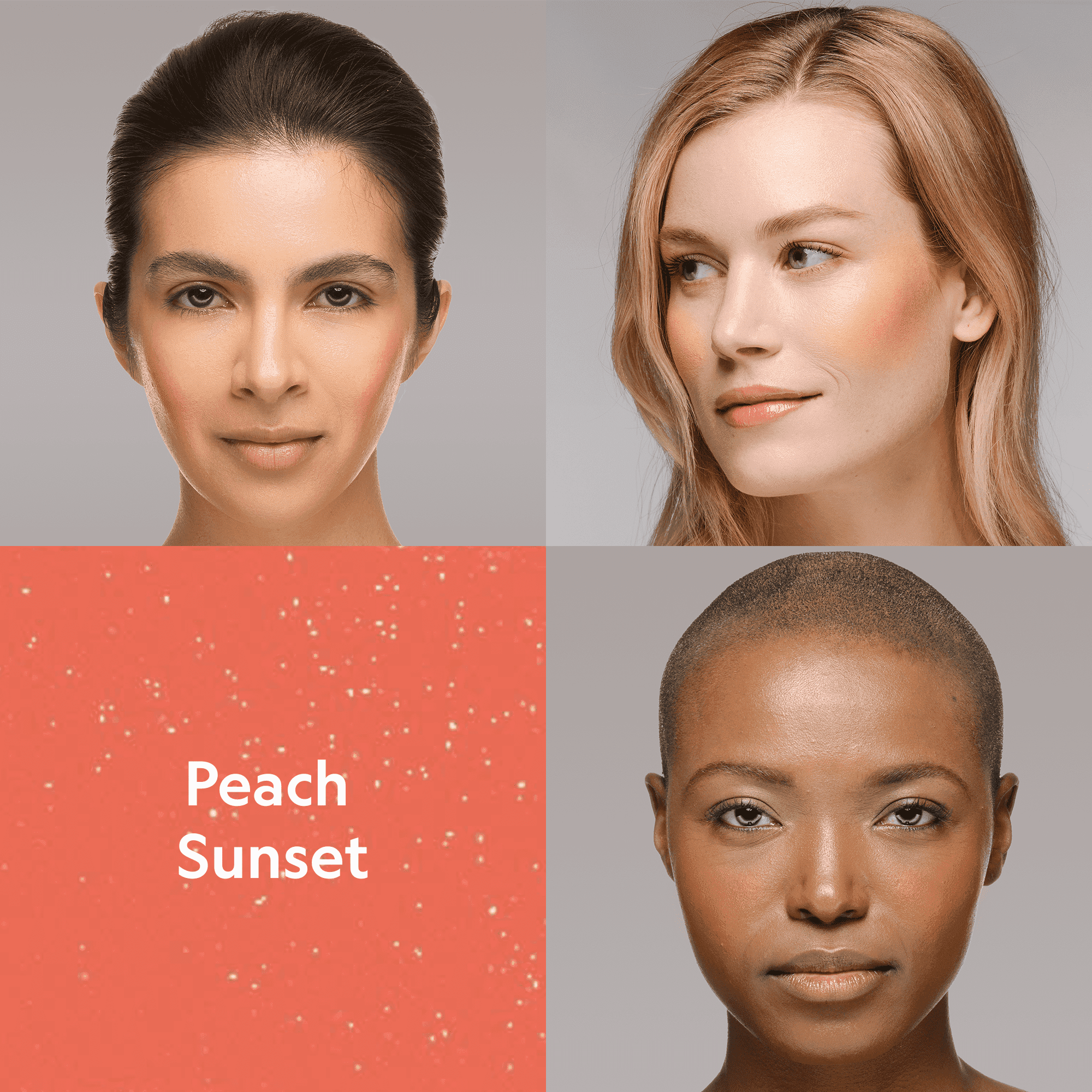 YENSA Super Serum Silk Buildable Cream Blush in peach sunset shade, showing smooth, creamy texture and natural blush color.