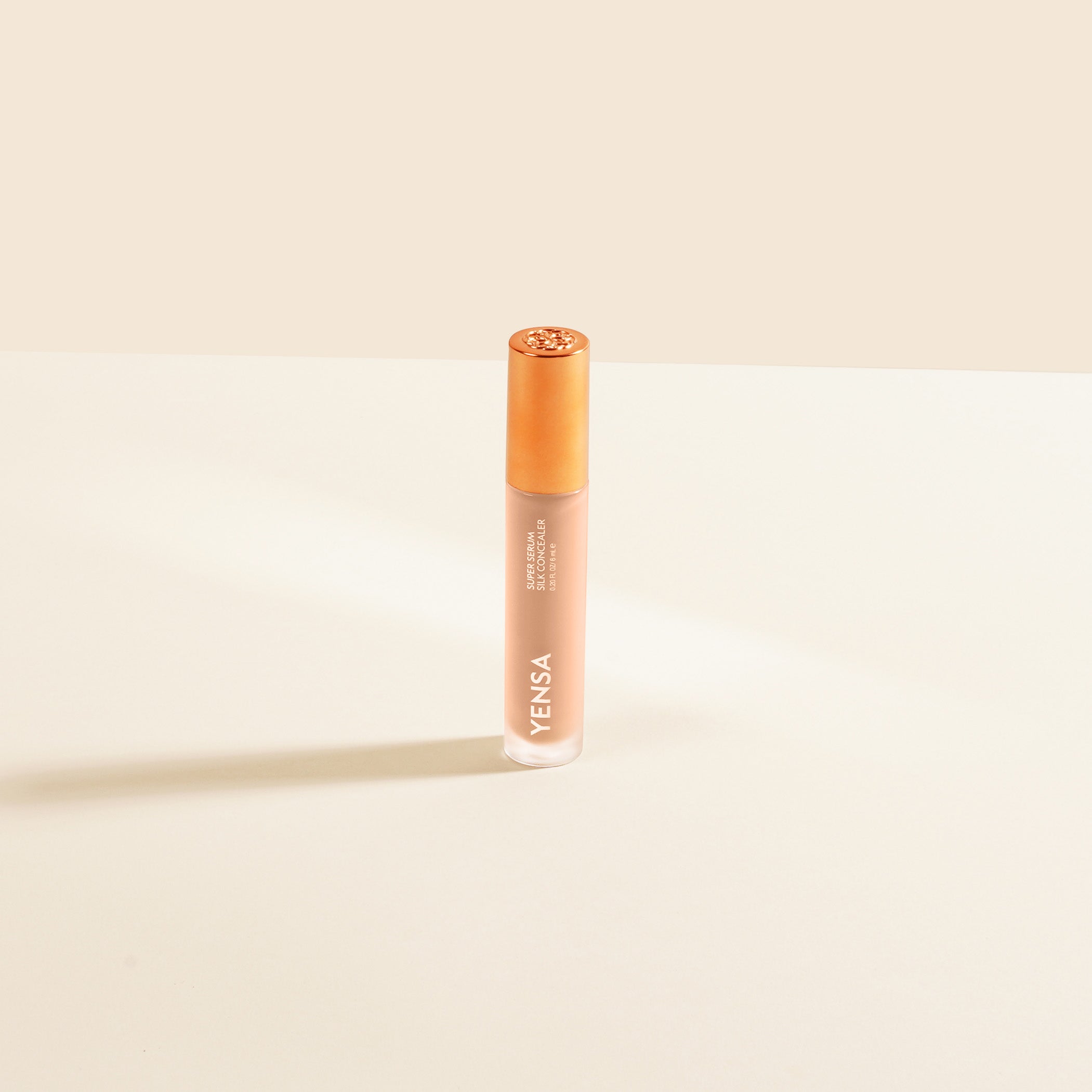 YENSA Super Serum Silk Concealer in Tan 1, makeup product with smooth, creamy texture and natural finish.