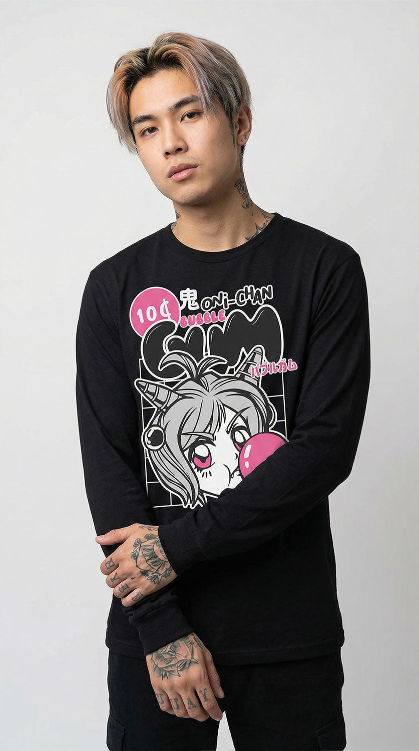 Oni-Chan Bubble Long Sleeve T-Shirt