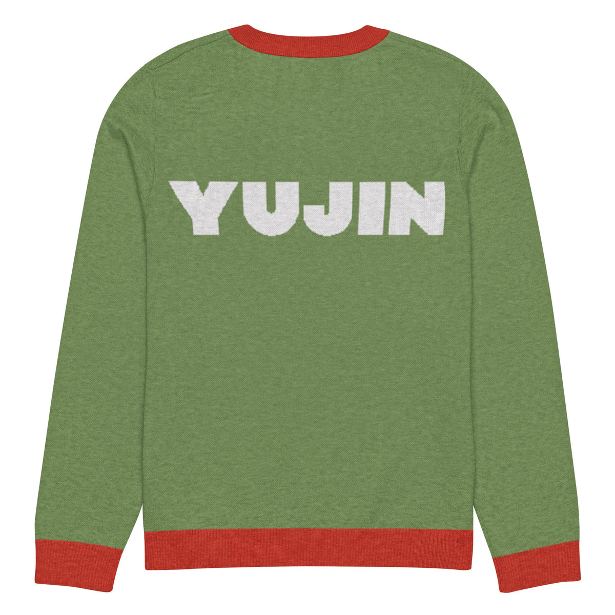 Yūjin Clothing Christmas Hater Cat sweatshirt featuring a cozy design with a cat graphic and holiday-themed print.