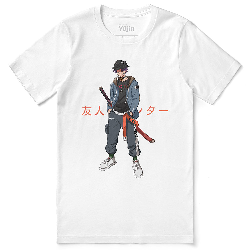Yūjin Clothing Expert T-Shirt in black with a classic fit, crew neckline, and subtle branding on the chest.