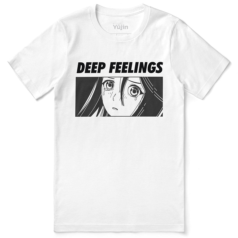 Yūjin Clothing Deep Feelings T-Shirt featuring a comfortable fit and stylish design, perfect for casual wear.