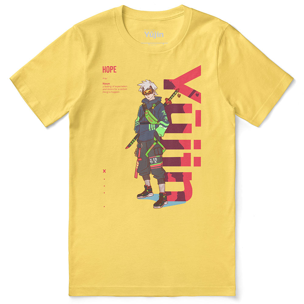 Hope T-Shirt by Yūjin Clothing featuring a comfortable fit and stylish design in soft fabric, perfect for casual wear.
