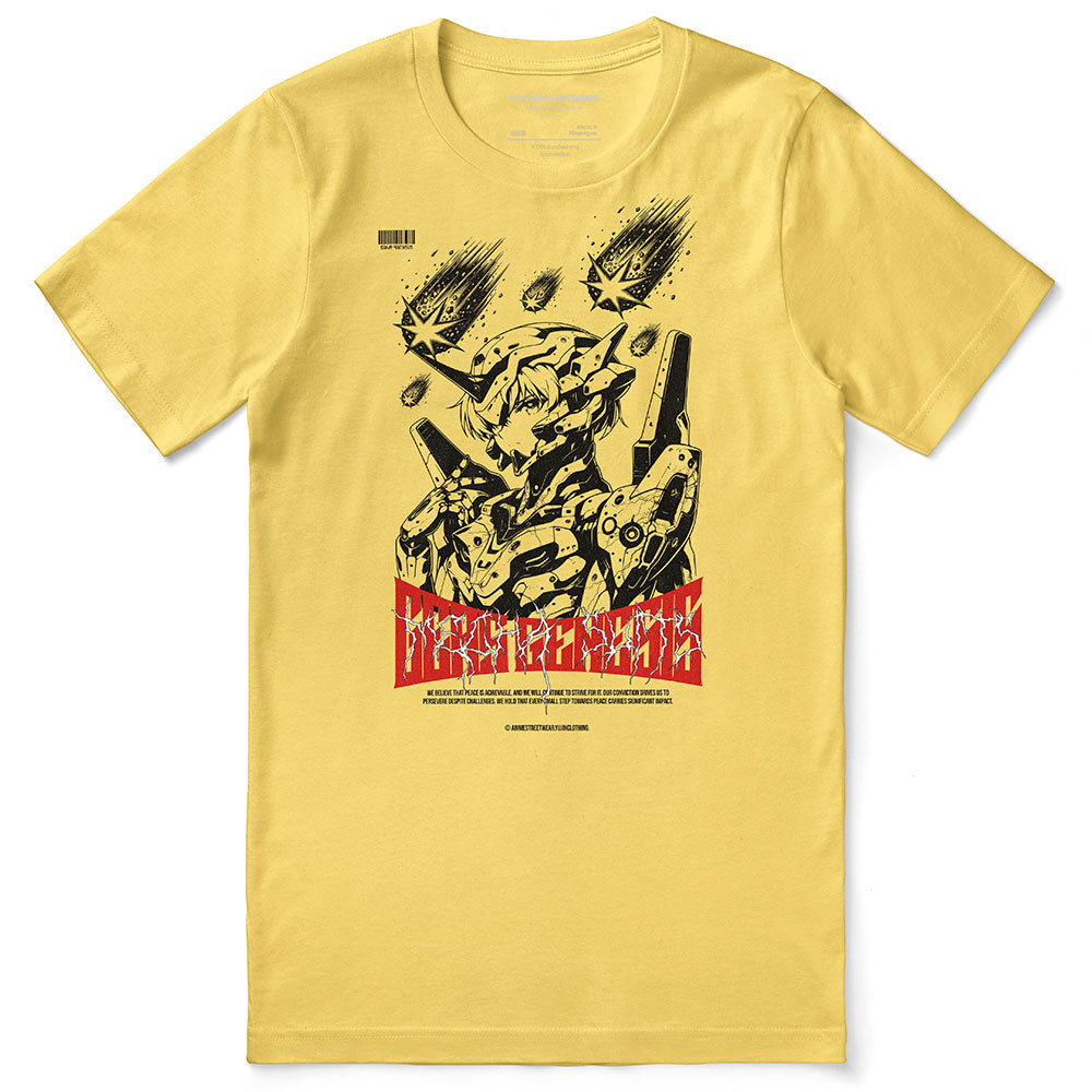 Genesis Anime T-Shirt by Yūjin Clothing featuring vibrant anime-inspired artwork and comfortable cotton fabric.