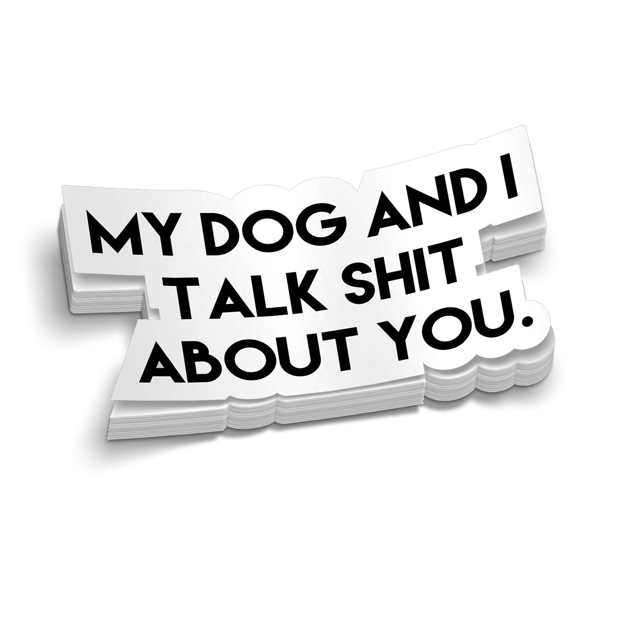 My Dog &amp; I Hard Hat Decal