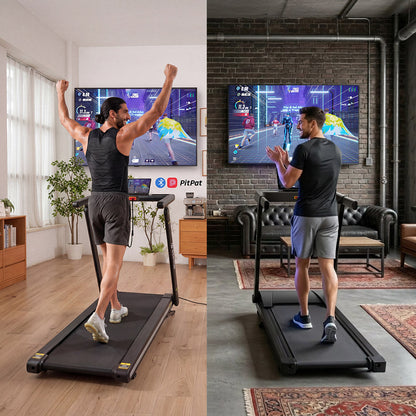 DeerRun X20 Incline Home Treadmill with 15% Auto Incline &amp; Full Running Deck | 400 lbs, 11.3 mph