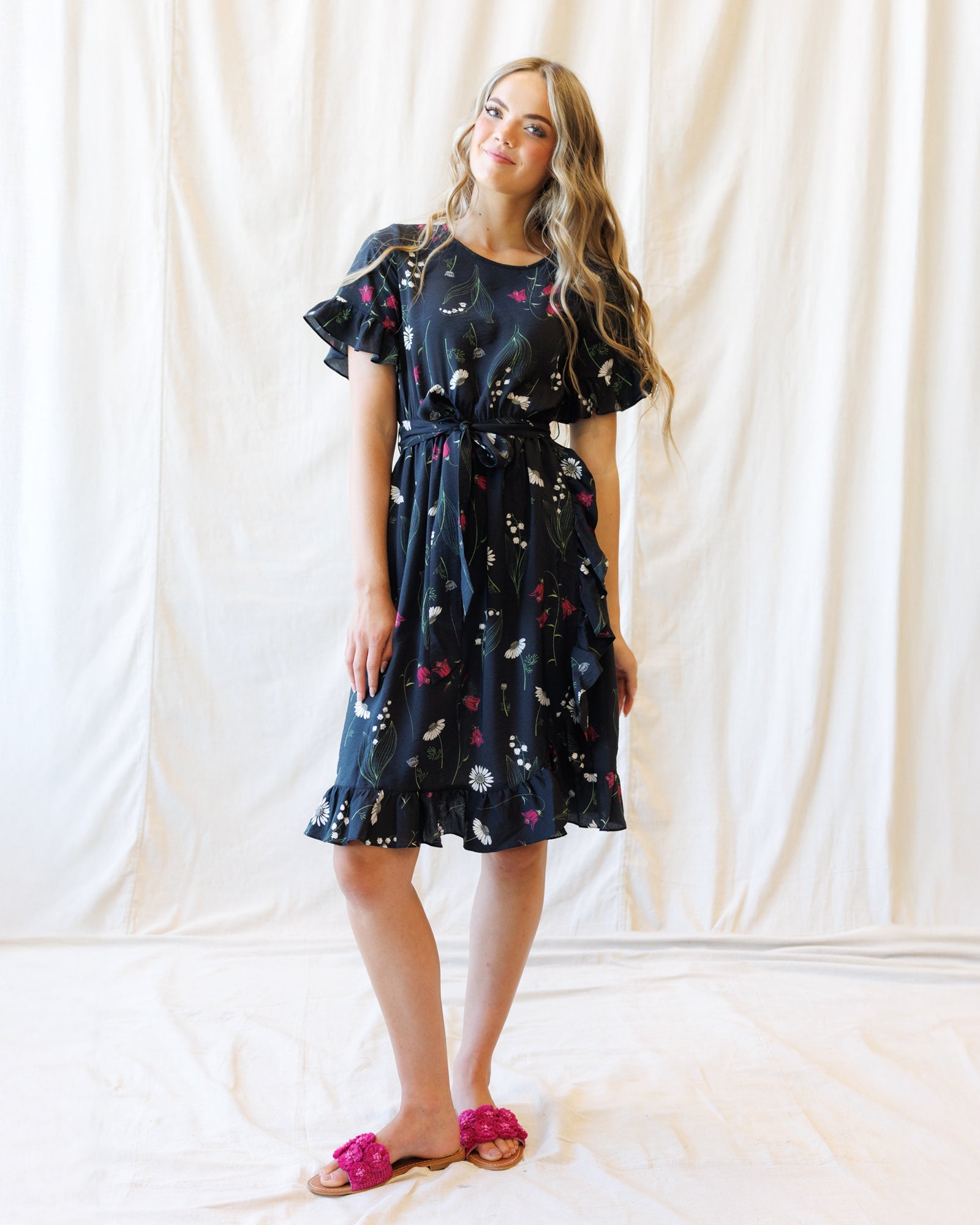 Ruffle &amp; Wrap Dress