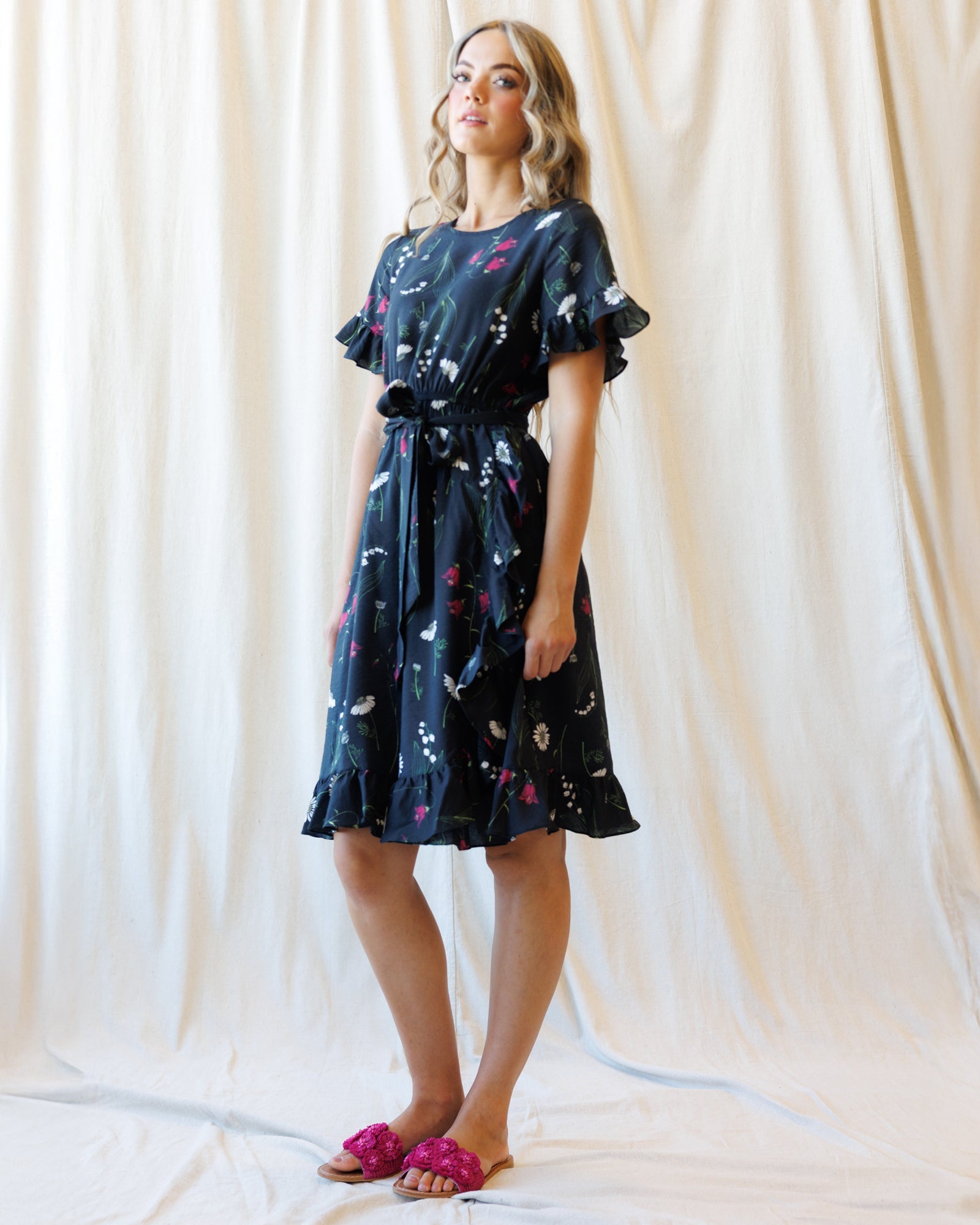 Ruffle &amp; Wrap Dress
