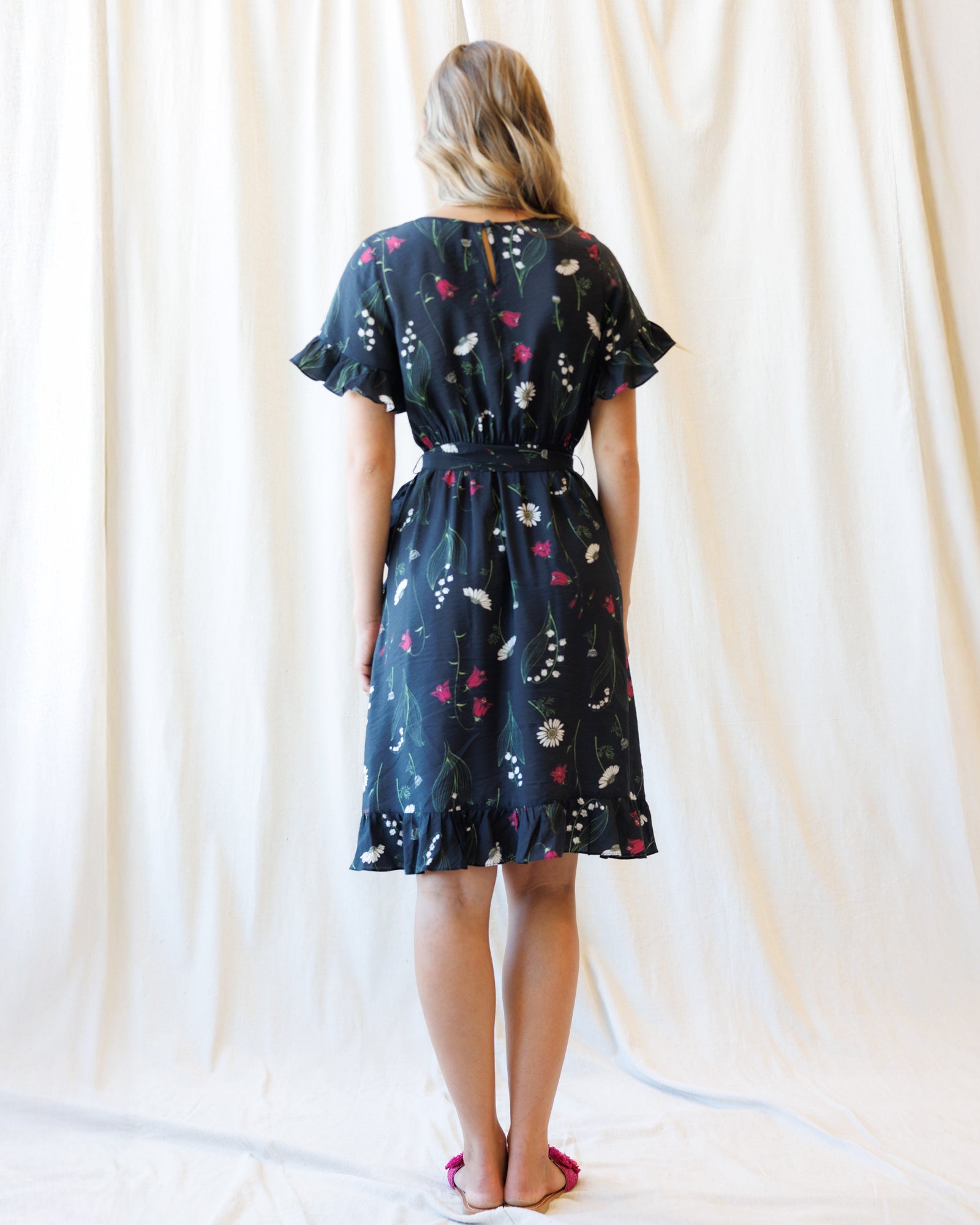 Ruffle &amp; Wrap Dress
