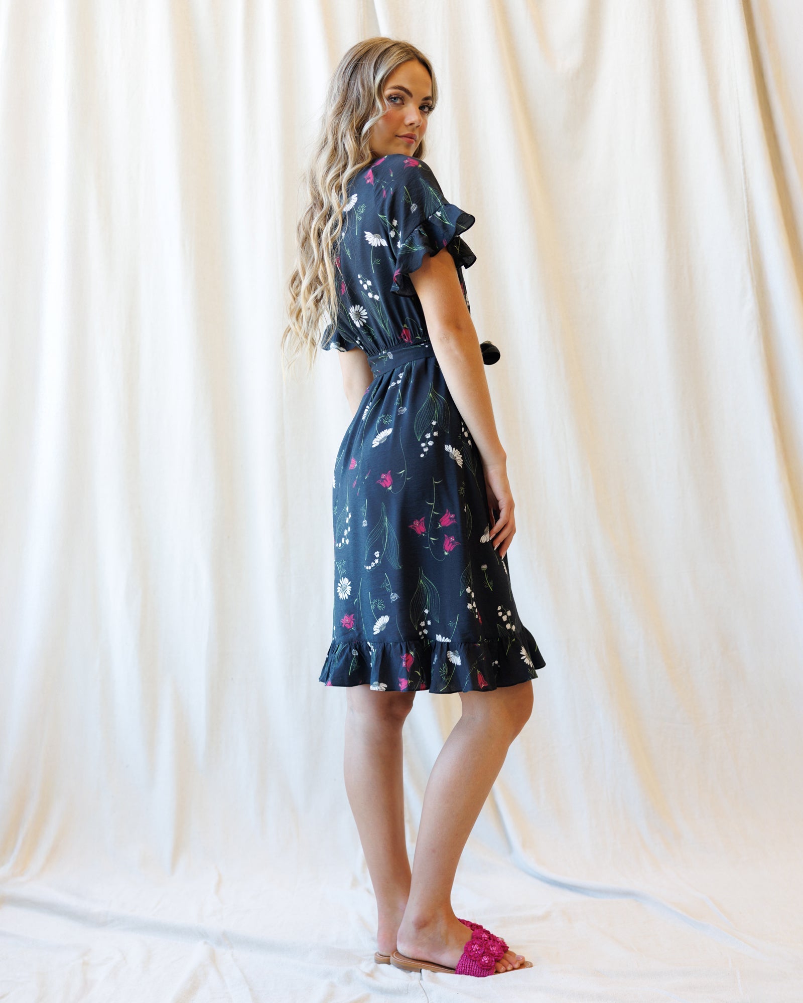 Ruffle &amp; Wrap Dress