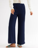 Downeast Parisian pants shown in a relaxed fit with a classic design, featuring a neutral color and comfortable fabric.