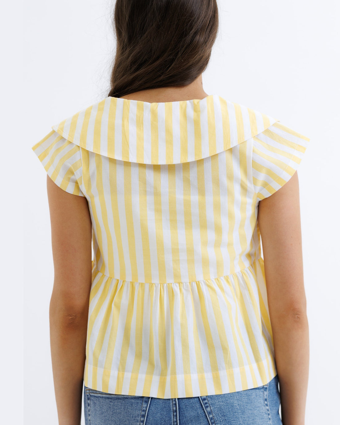 Downeast Sunshine Stripe Top, casual women&