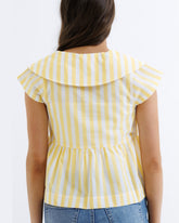 Downeast Sunshine Stripe Top, casual women&