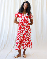 Downeast Vitamin Sea dress featuring a floral print, sleeveless design, and flowy fabric perfect for summer wear.