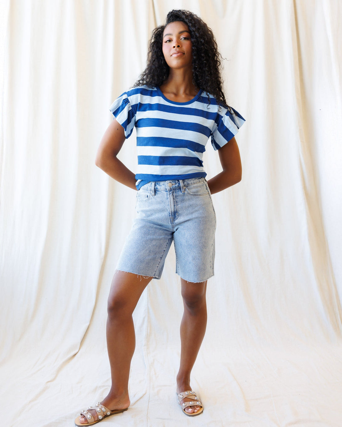 Downeast Charisma Tee, a stylish casual top in soft fabric with a relaxed fit and short sleeves, ideal for everyday wear.