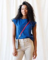 Downeast Bar Harbor top, lightweight casual blouse with short sleeves and relaxed fit, in a soft, breathable fabric.