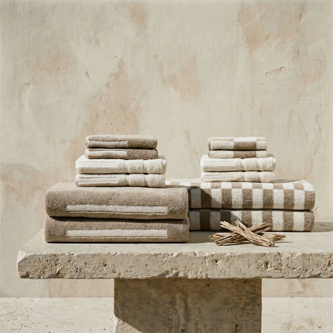 Soft white Sorrel Australian cotton towel from Italic, showing plush texture and absorbent quality.